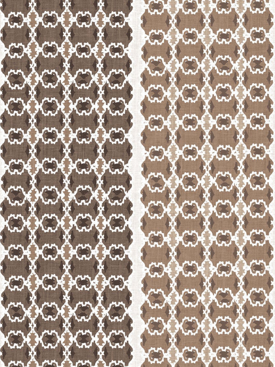 Nathan Turner Brown Medallion Stripe Wallpaper - Premium Peel & Stick Removable Wallpaper for Living Room, Bedroom, and Dining Room Decor