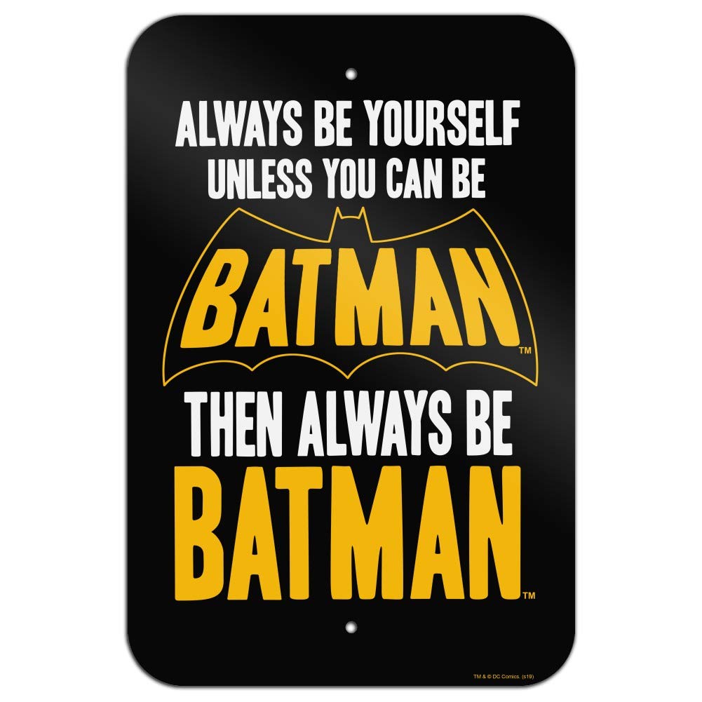 Batman Wall Art - Batman Be Batman Sign for Home, Office & Business Decor - Perfect for Superhero Fans & Batman Themed Rooms