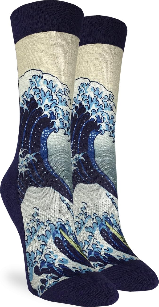 Good Luck Sock Women's Artistic Crew Socks - Fun & Colorful Novelty Socks for Adults - Perfect for Gifts, Fashion Statements & Everyday Wear