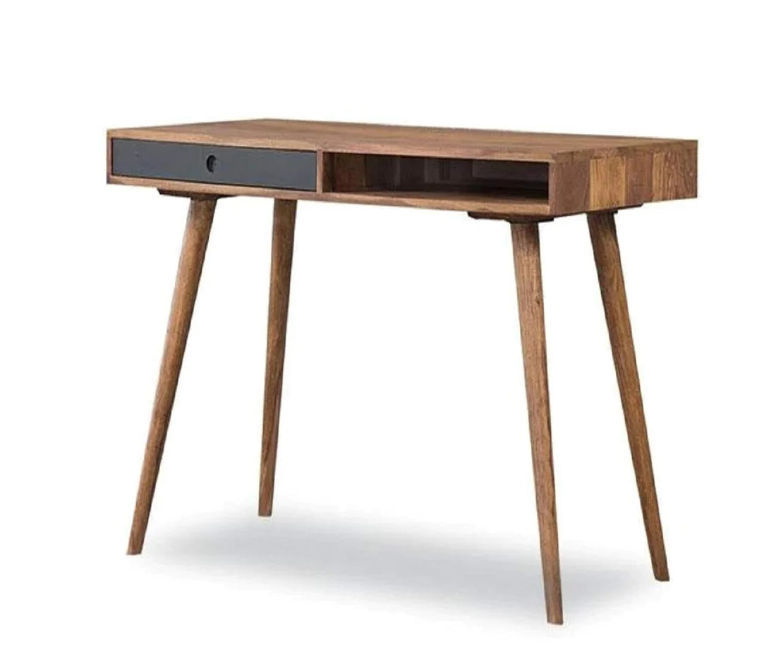Solid Sheesham Wood Desk with 2 Drawers - 45
