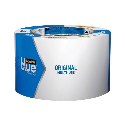 3M 98031 3 Blue Painters Tape - Low Residue, Multi-Surface Masking Tape for Painting, Home Improvement & DIY Projects | Perfect for Walls, Wood, Glass & More