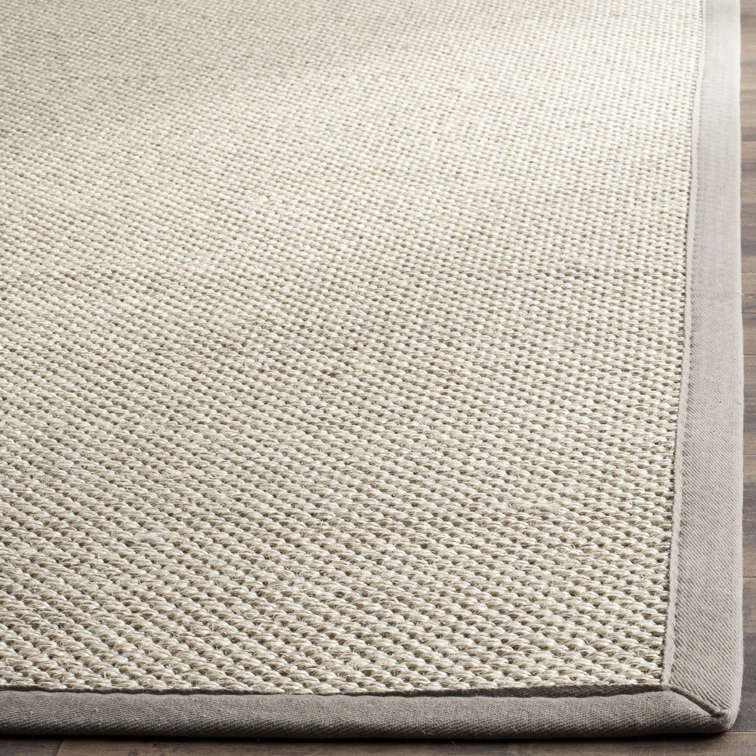SAFAVIEH Natural Fiber Collection Area Rug - 10' x 14', Marble & Khaki, Border Sisal Design, Easy Care, Non-Slip, Stain Resistant - Perfect for Living Room, Bedroom, Dining Room, Office & High Traffic Areas (NF143E)