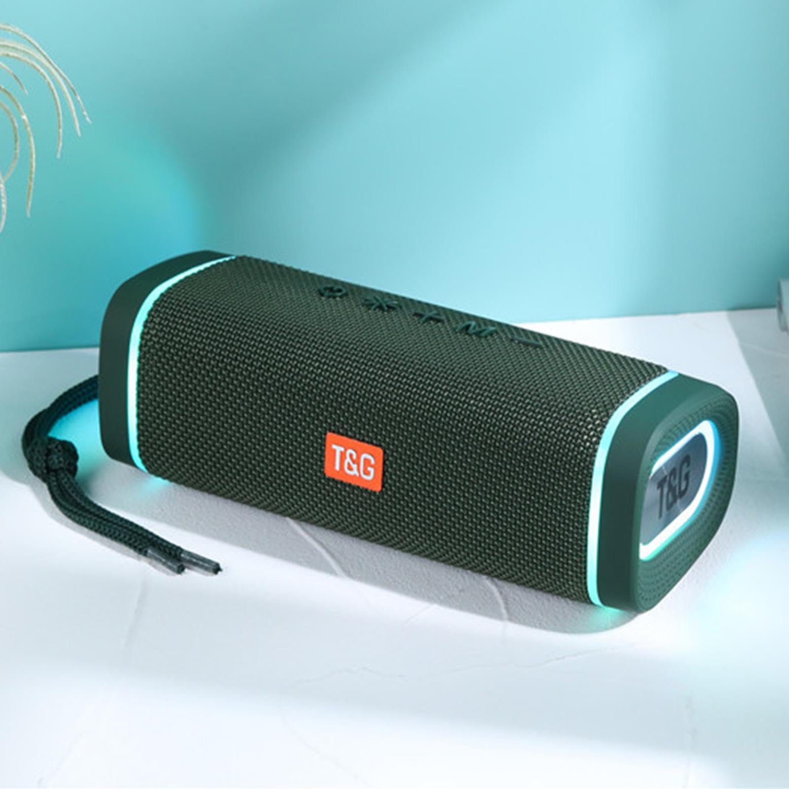 Dranng Outdoor Wireless Speakers - Dust-Proof, LED Rechargeable, Scratch-Resistant, Deep Bass with 1200mAh Battery for Travel, Camping, and Beach Adventures