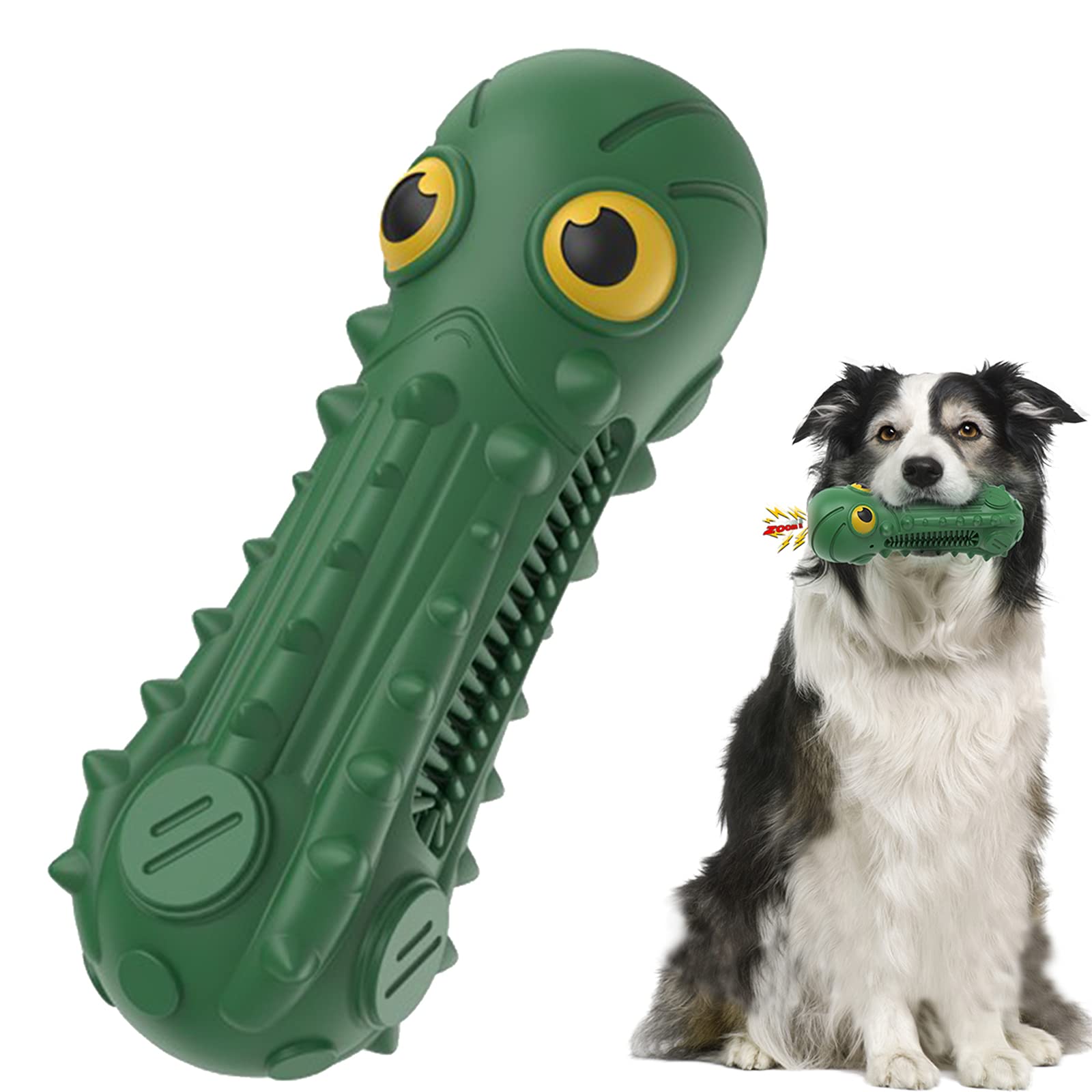 Indestructible Squeaky Dog Toys - Tough & Durable Chew Toys for Large Aggressive Chewers - Interactive Puppy Play Toy for Training & Birthday Gifts - Perfect for Outdoor Play, Teething Relief & Bonding Time