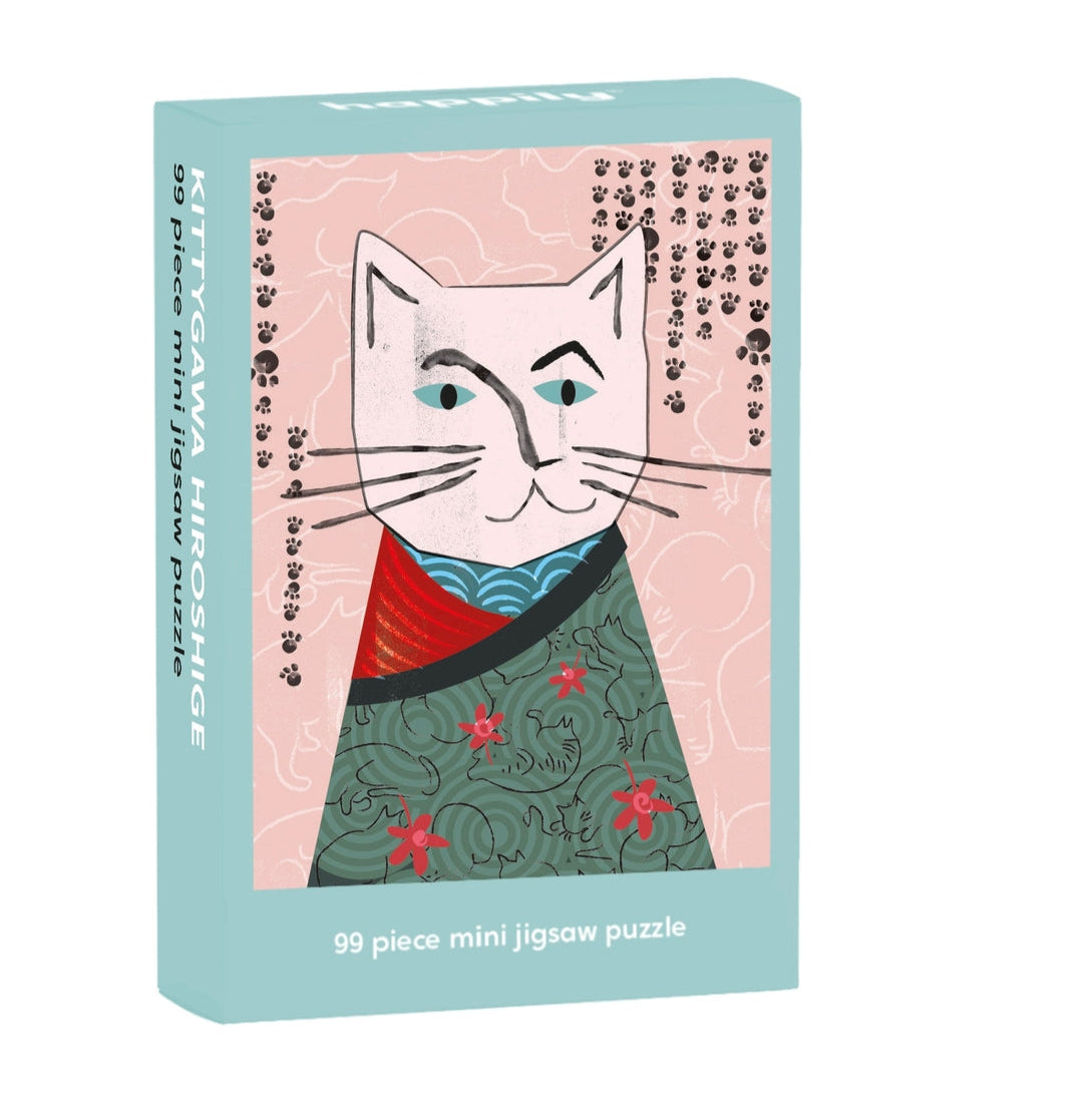 Kittygawa Hiroshige 99 Piece Mini Jigsaw Puzzle for Adults - Japanese Art Wooden Puzzle - Perfect for Stress Relief, Home Decor & Gift Giving