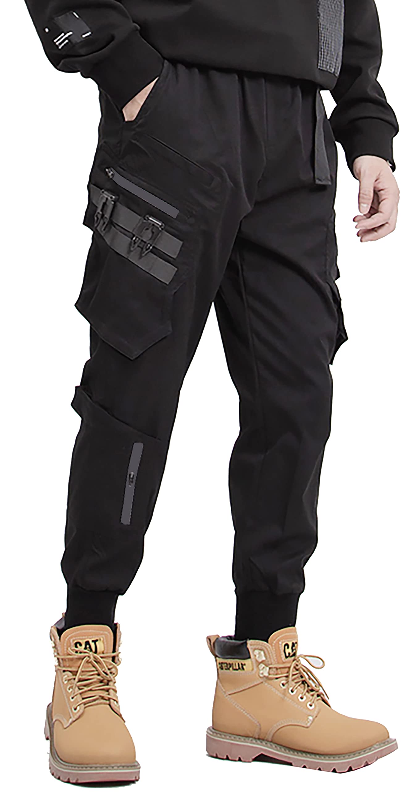 MOKEWEN Men's Jogger Pants with Pockets - Athletic Cargo Sweatpants for Running, Gym & Casual Wear | Comfortable Ankle-Length Workout Pants for Men
