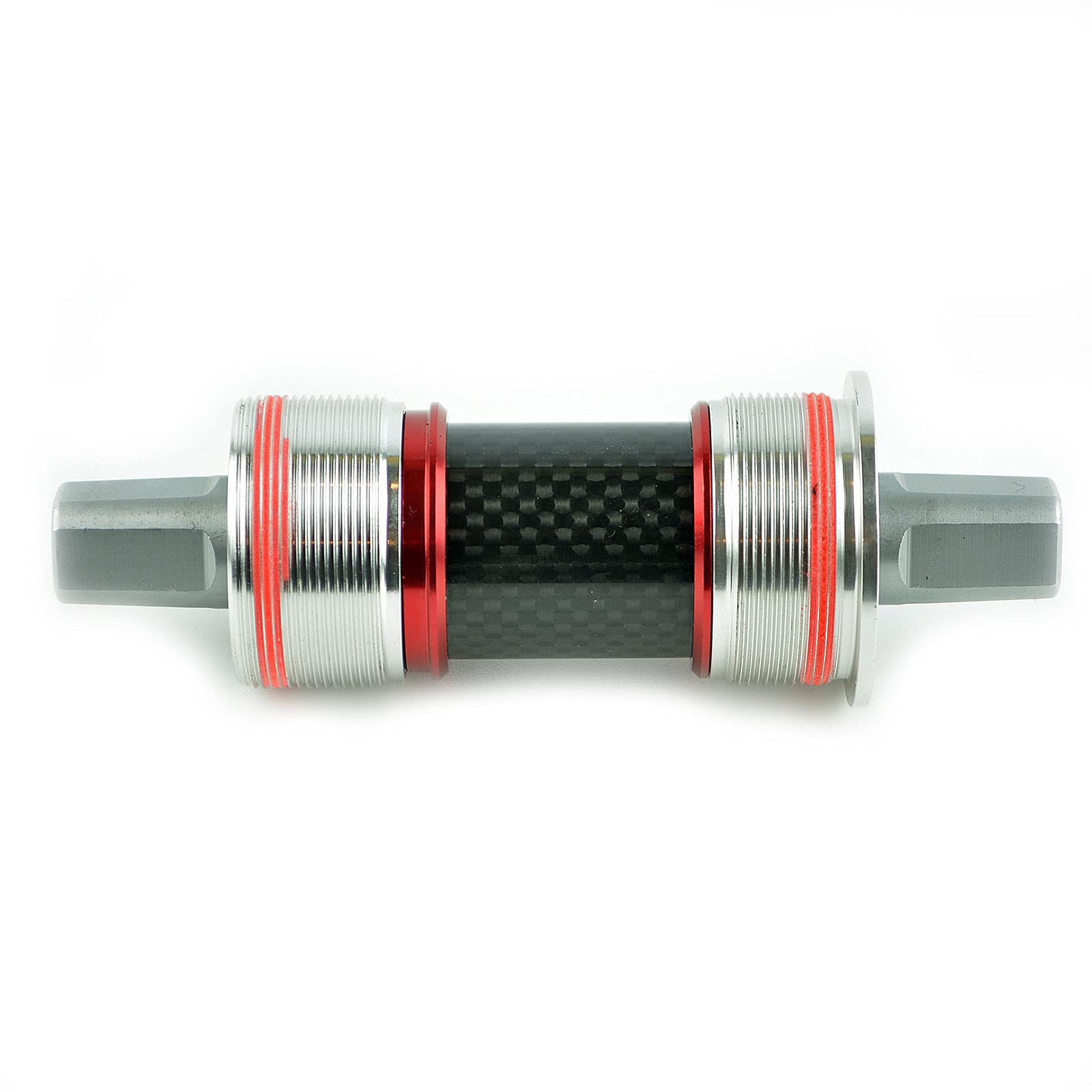 OMNI Racer Worlds Lightest Cromoly Steel TiN Ceramic JIS Square Taper Bottom Bracket - 68mm English Thread - 103mm to 127mm Length Options - Perfect for Road Bikes, Mountain Bikes & Fixie Bikes