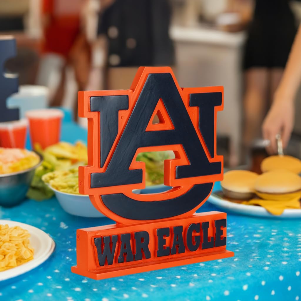 Auburn Tigers War Eagle Bronze College Desk Accessories - Perfect for Home Office Decor & Fan Gifts | NCAA Football Memorabilia & Game Day Display