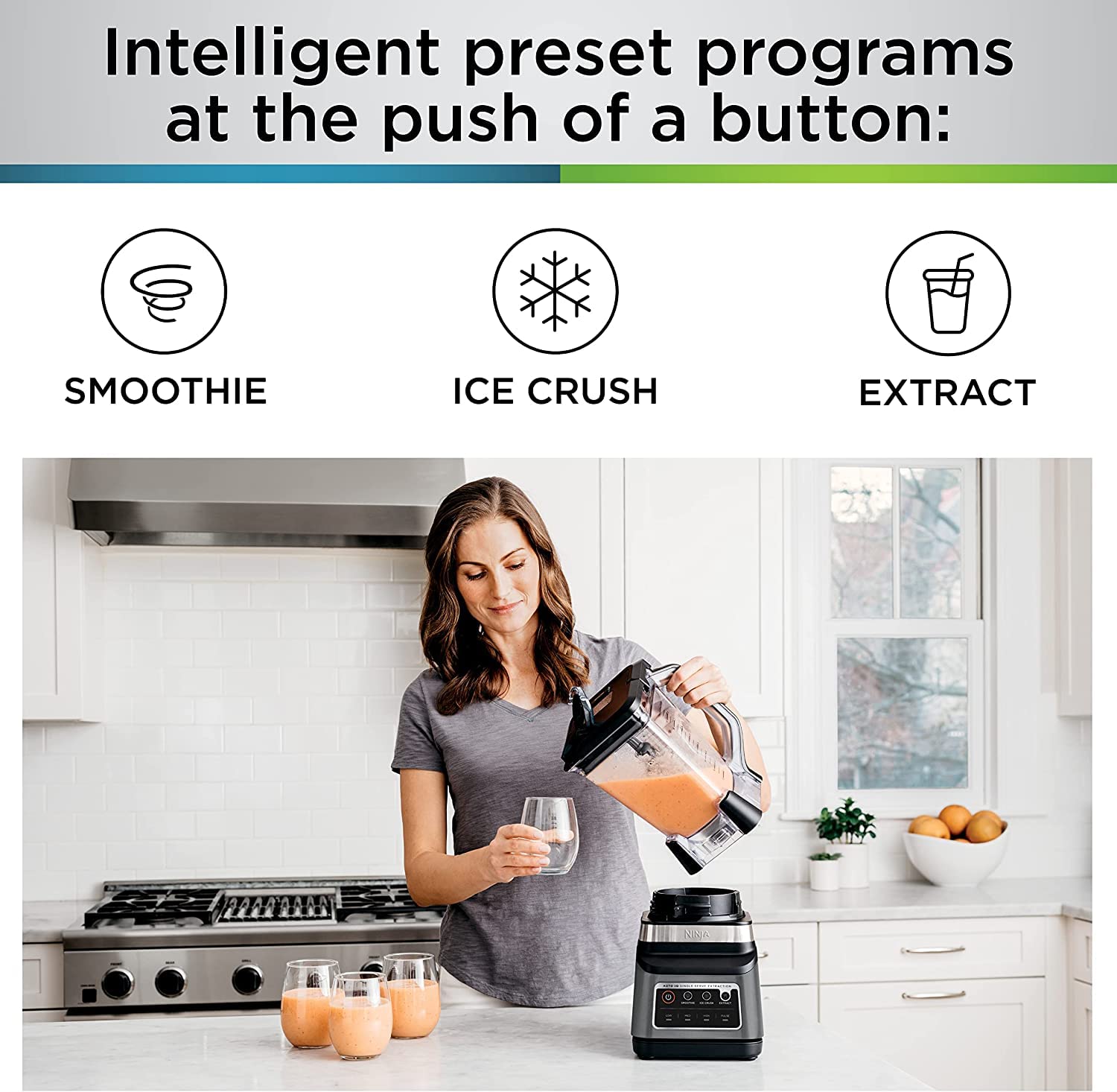 Ninja BN751 Professional Plus DUO Blender - 1400W High-Power Blender with 3 Auto-IQ Programs for Smoothies, Frozen Drinks & Nutrient Extraction - Includes 72oz Crushing Pitcher & 2x 24oz Travel Cups - Perfect for Home Kitchen, Smoothie Bars & Healthy Meal Prep (Black)