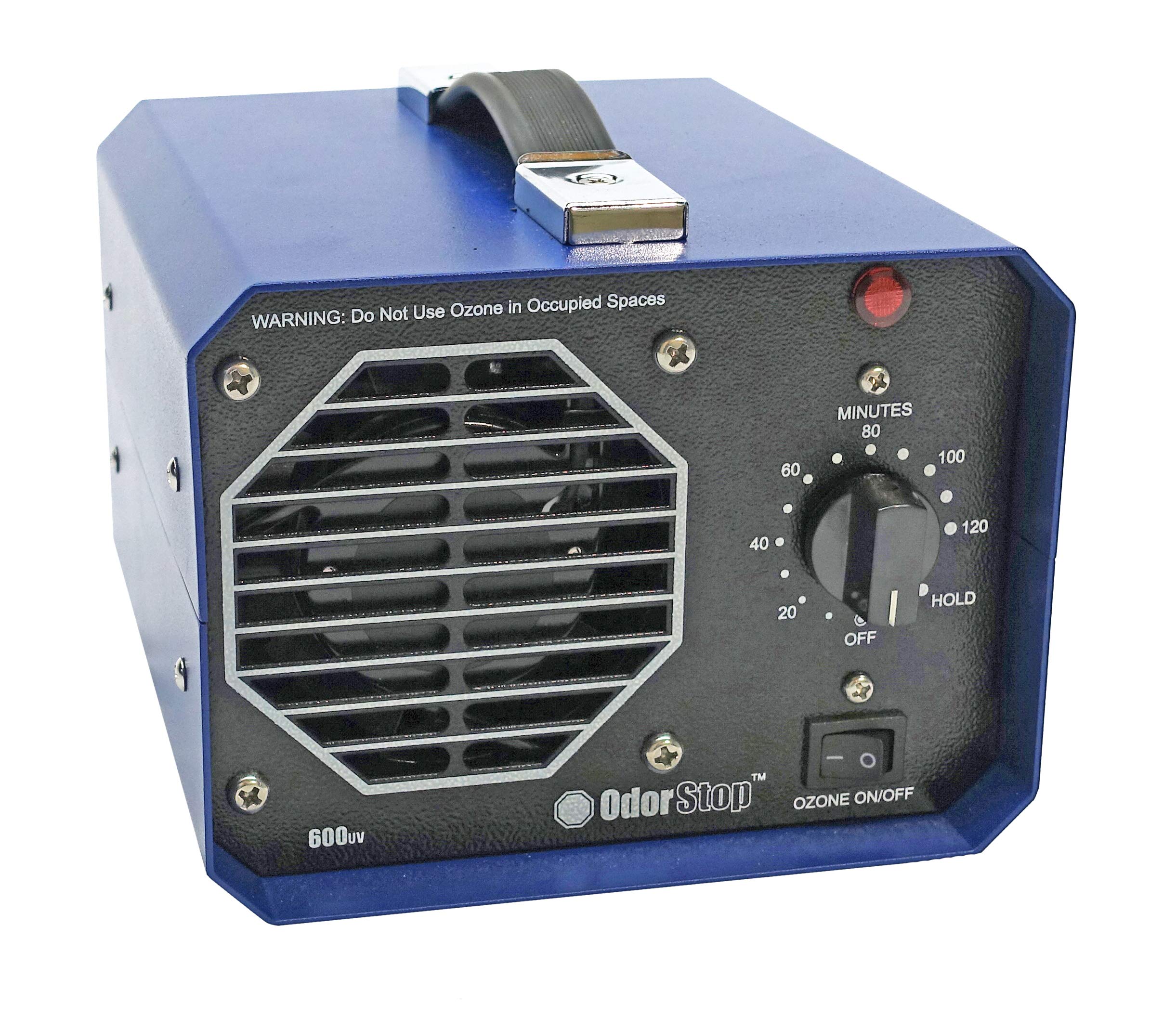 OdorStop OS600UVFBA Compact Travel Ozone UV Air Purifier – Covers Up to 600 Sq Ft for Home, Office, Car & Travel Use