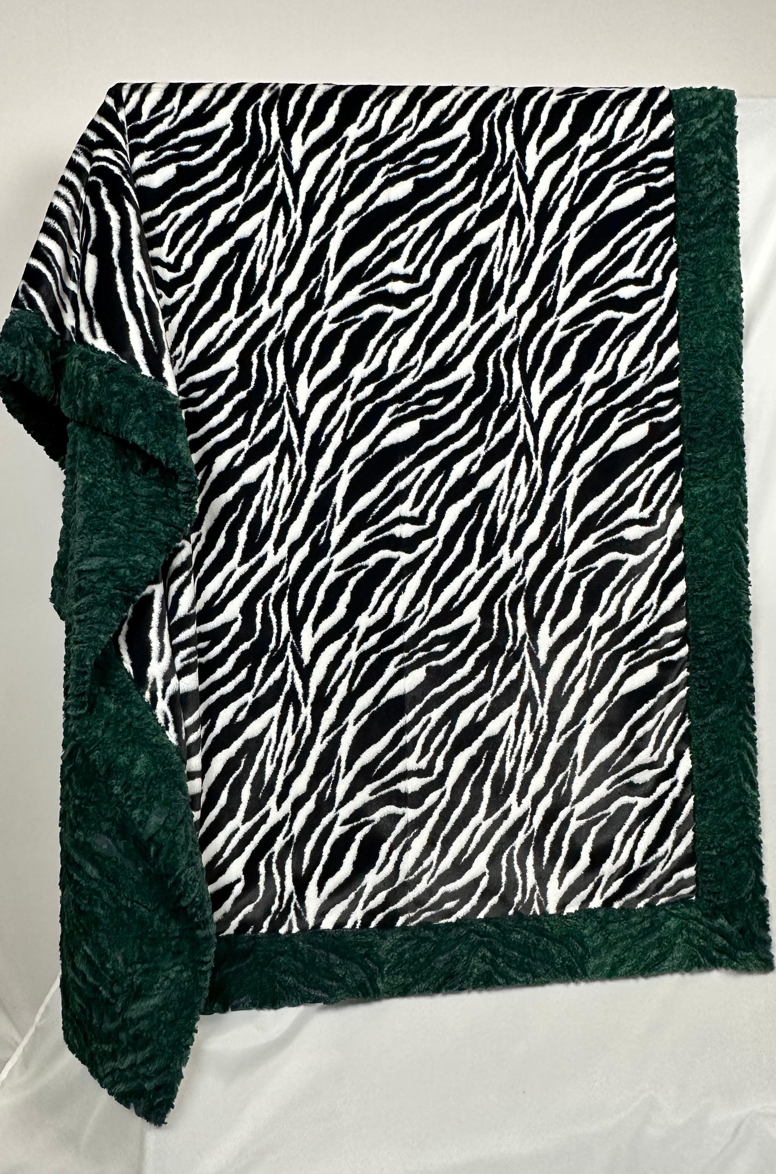 Soft Cuddle Baby Zebra Print Blanket for Adults - Double-Sided Minky Fabric, 54x75 Inches - Perfect for Cozy Nights, Baby Showers, and Nursery Decor