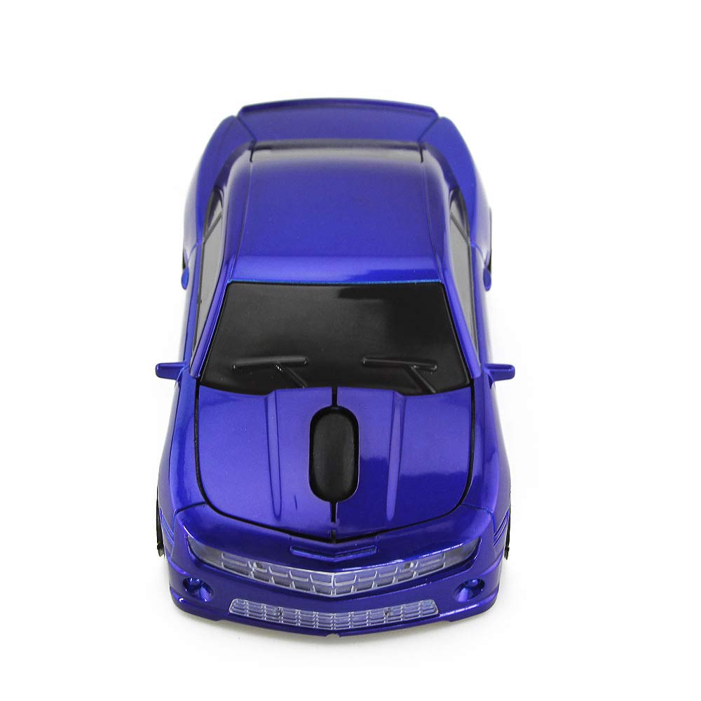 Wireless Optical Mouse for Chevrolet Camaro - Blue Gaming Mouse for PC & Laptop - Perfect for Sports Car Enthusiasts & Office Work