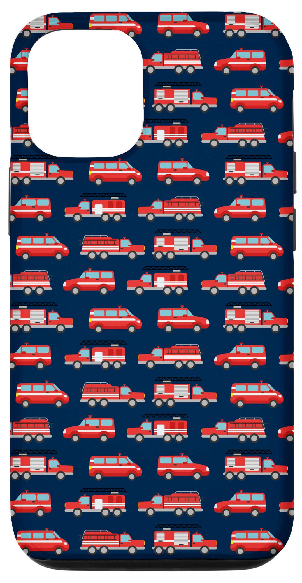 iPhone 12/12 Pro Fire Truck Engine Design Shockproof Phone Case - Durable Protective Cover for Work, Outdoor & Daily Use