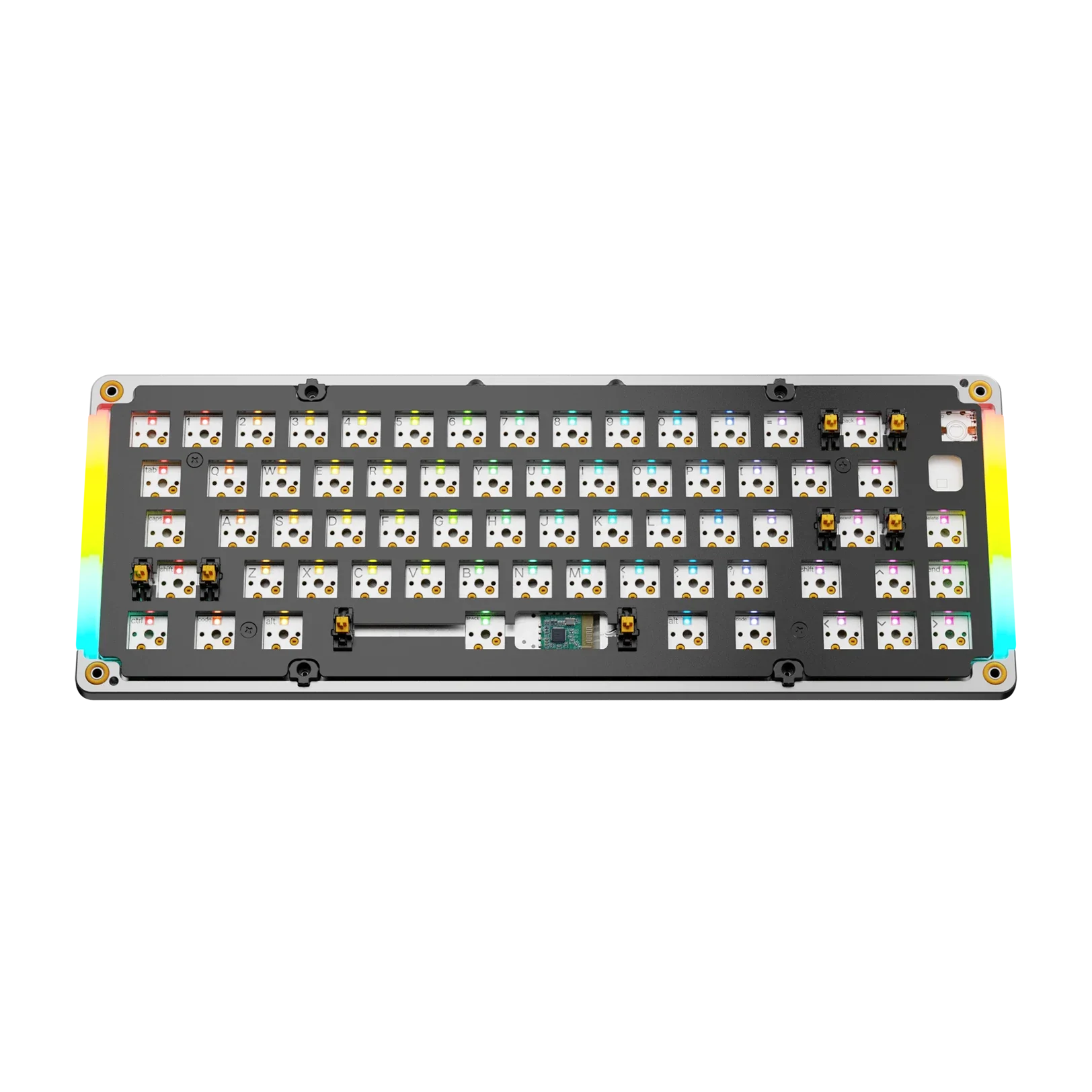 GMMK 3 65% Mechanical Keyboard Bottom Case - Premium Silver Metal Replacement Part for Gaming & Typing Enthusiasts | Perfect for PC Setup & Workspace Customization