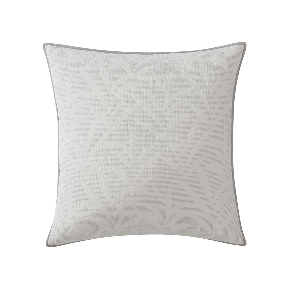 Premium Kailani Fog European Sham Pillowcase by Logan & Mason - Soft Luxury Bedding for Master Bedroom & Guest Room Decor
