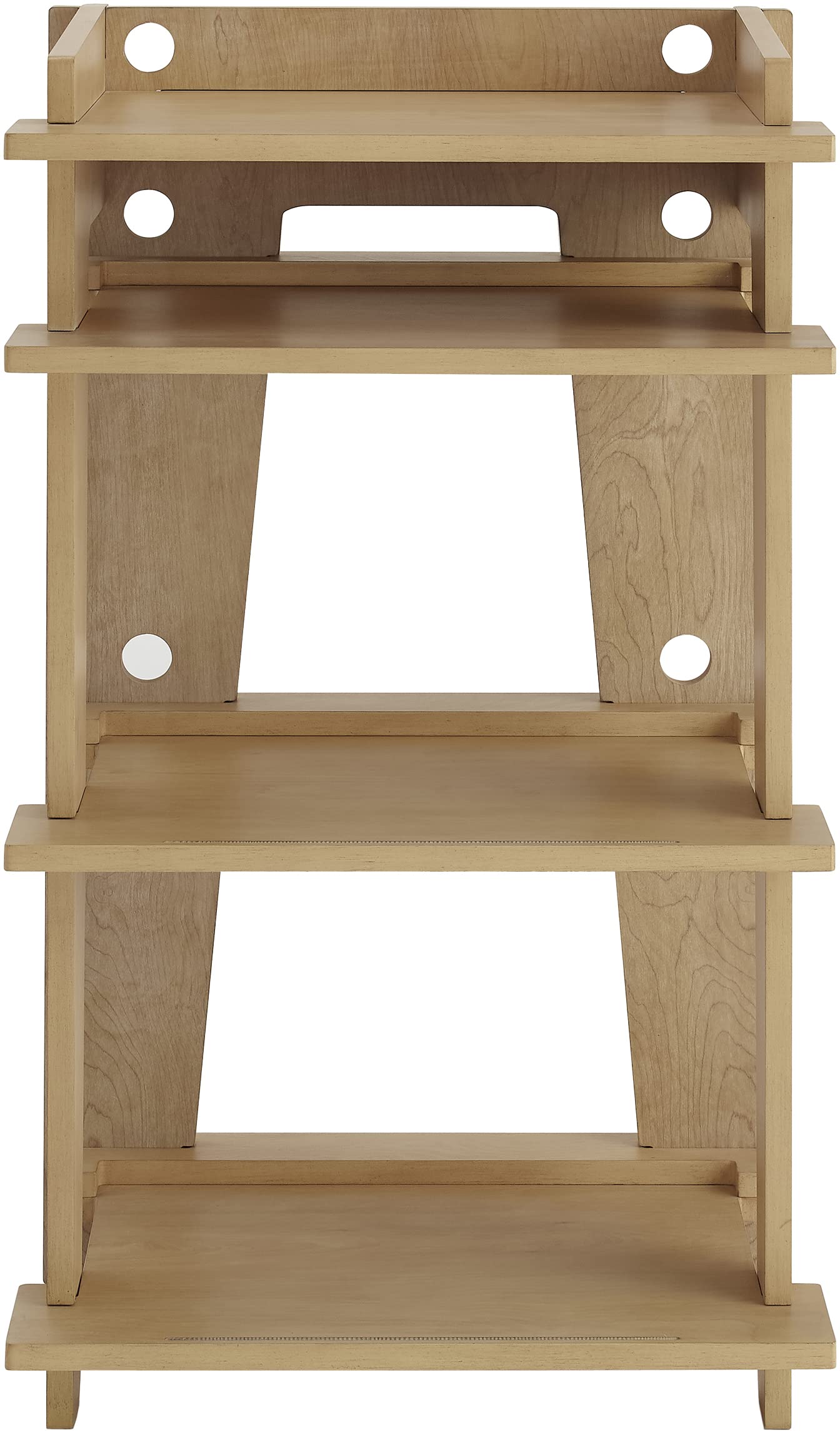 Crosley Furniture Soho Vinyl Record Player Stand with Storage - Modern Media Console for Home Organization in Natural Wood Finish - Perfect for Living Room, Bedroom & Home Theater Setup