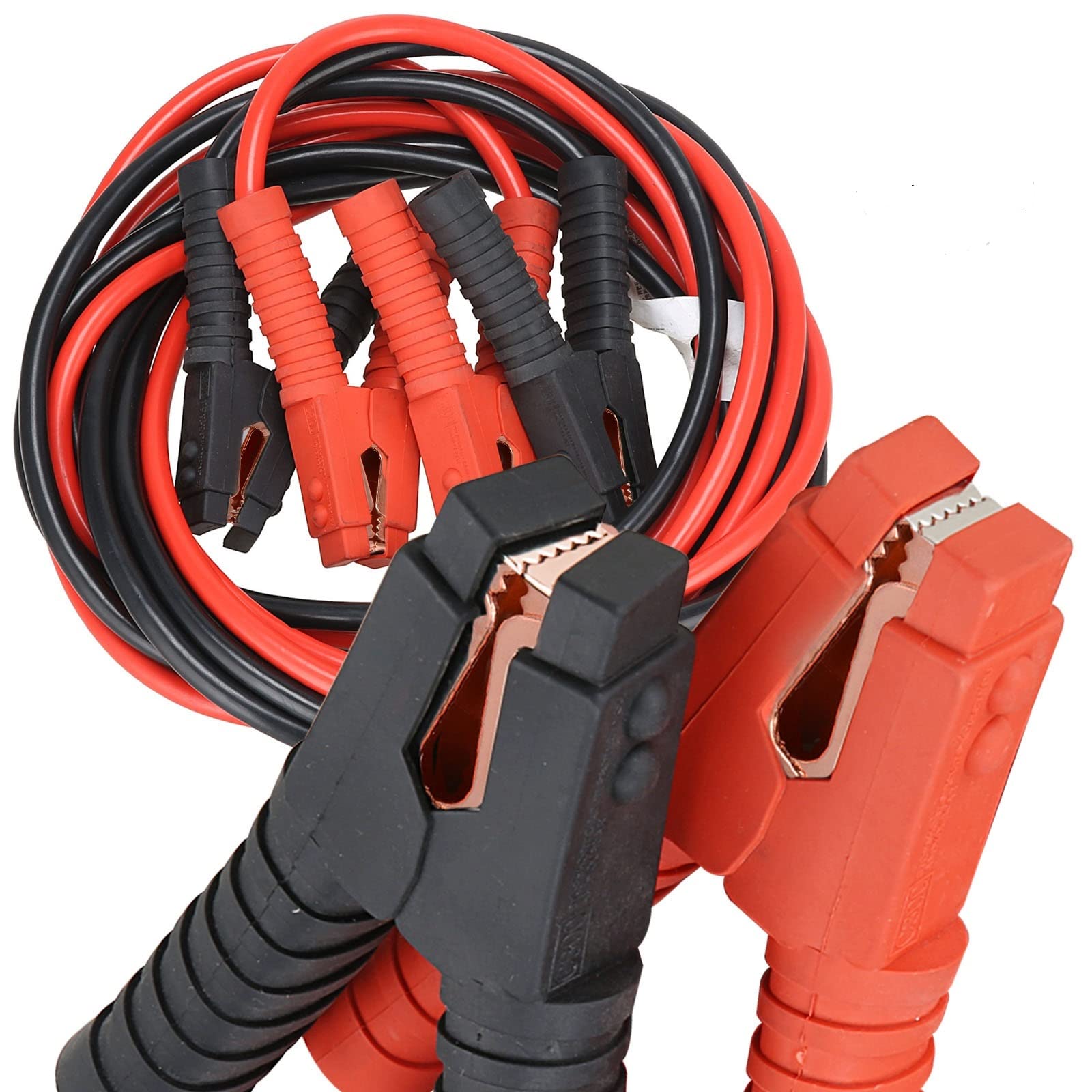 Voilamart 1 Gauge 20Ft 3000AMP Heavy Duty Jumper Cables with Carry Bag - Commercial Grade Booster Cables for Car, Truck, SUV Battery Jump Start - Perfect for Emergency Roadside Assistance and Vehicle Maintenance