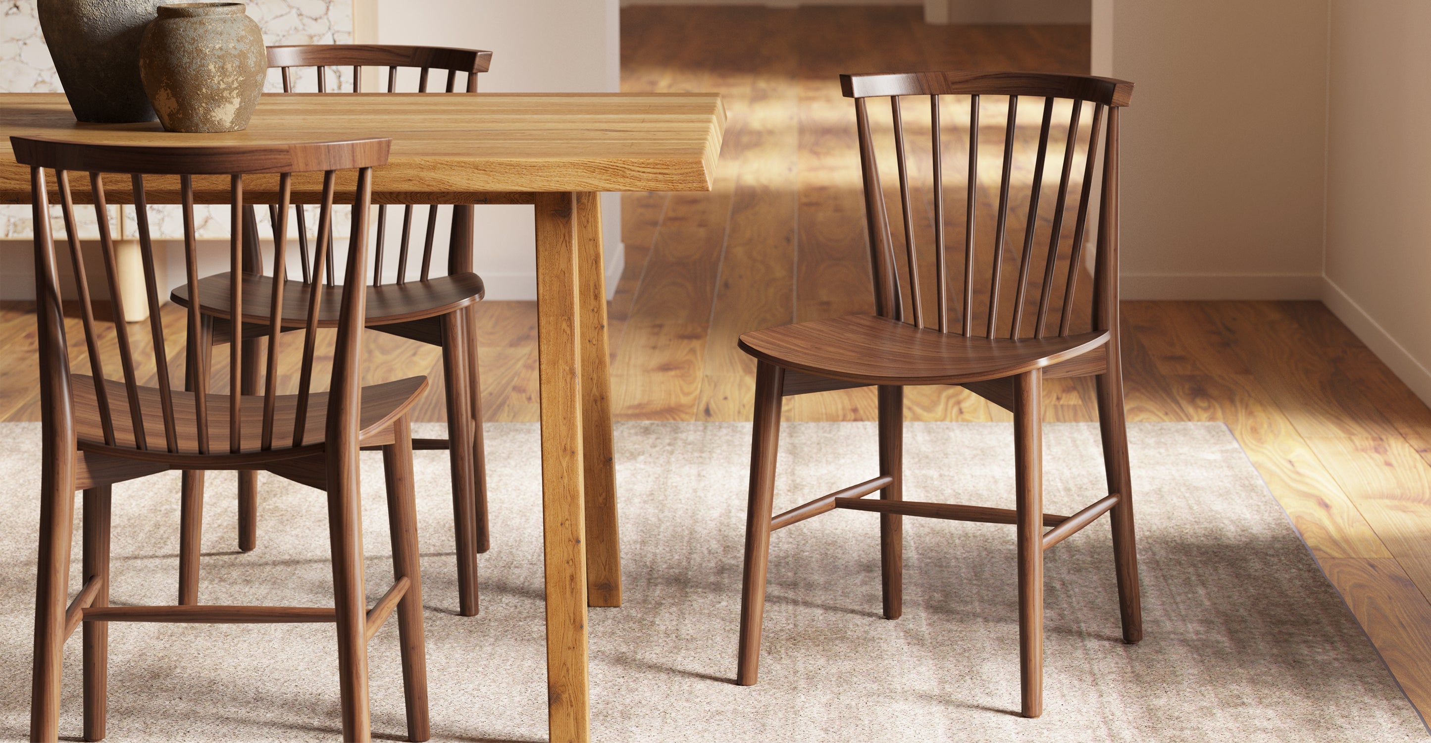 Ligna Modern Wooden Dining Chair - Sturdy & Comfortable for Kitchen, Dining Room, Restaurant & Cafe Use