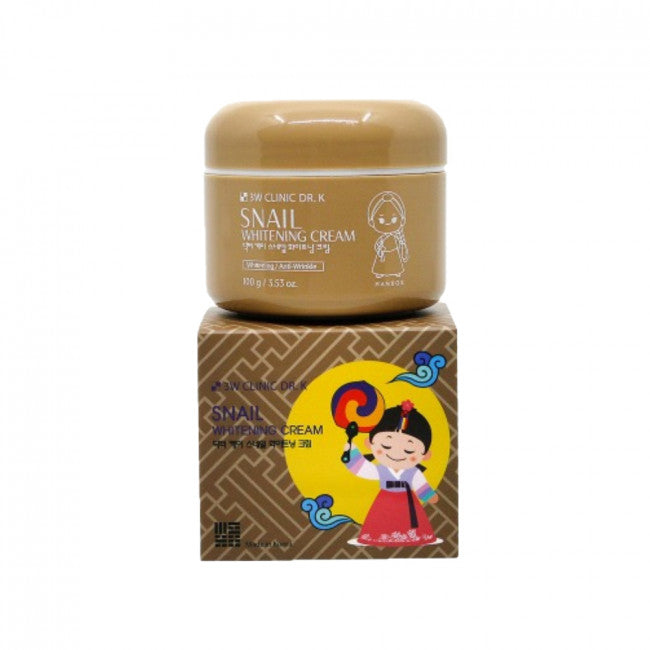 Dr.K 3W CLINIC Whitening Cream 100g - Brightening Face Moisturizer for Dark Spots & Uneven Skin Tone | Day & Night Use for Radiant Glow