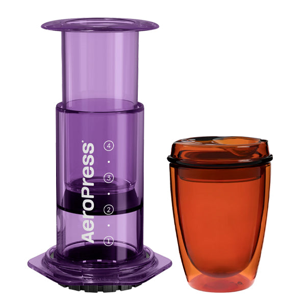 Aeropress Coffee Maker & Good Cuppa Bundle - Portable Espresso Maker for Travel, Camping & Home Brewing - Perfect Gift for Coffee Lovers