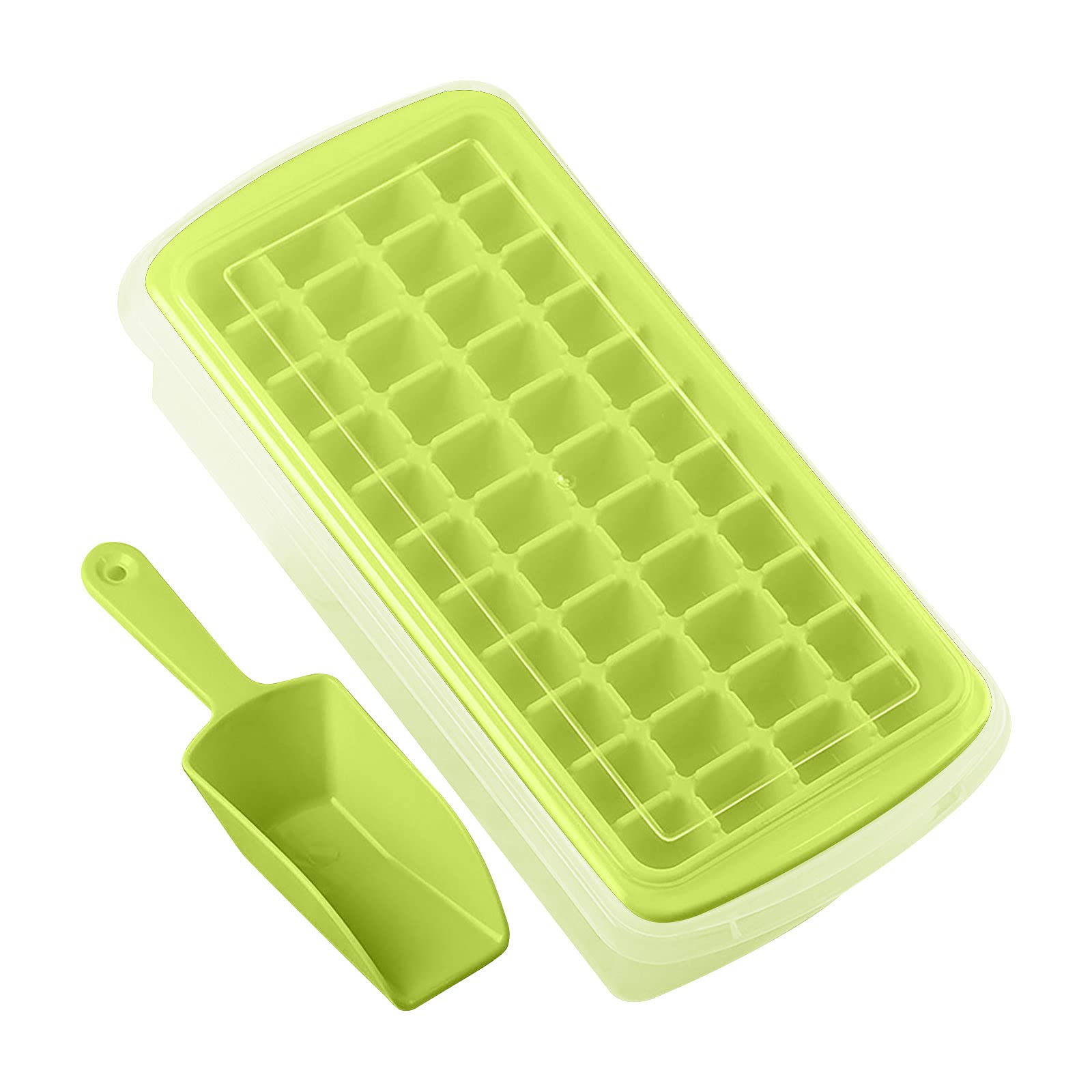 Premium Silicone Ice Cube Tray with Lid - 44 Large Ice Molds for Cocktails, Whiskey & Beverages - Perfect for Home Bars, Parties & DIY Drinks