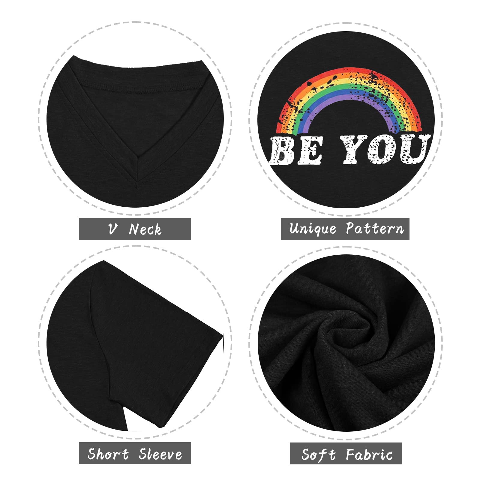 Plus Size Women's Graphic Tees - Cute, Funny & Inspirational Kindness T-Shirts for Casual Wear, Workouts & Everyday Outfits