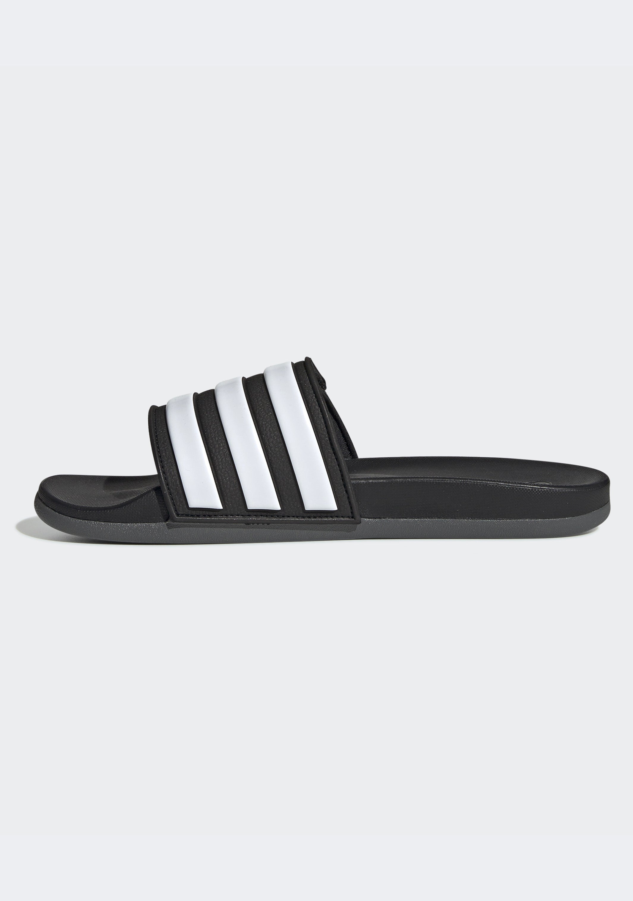 Adidas Men's Adilette Comfort Adjustable Slides - Lightweight Athletic Sandals for Pool, Beach, Gym & Casual Wear - Breathable Quick-Dry Slides with Arch Support