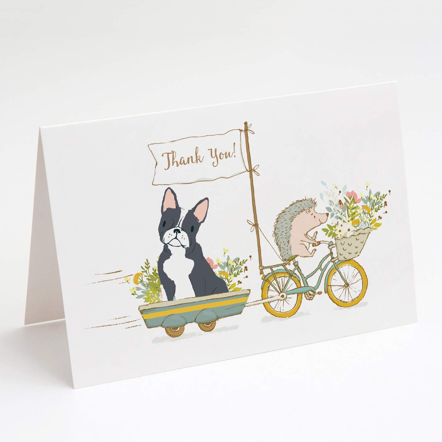 Caroline's Treasures LGA1012GCA7P Whimsical Blank Greeting Cards with Envelopes - Pack of 8 A7 Size 5x7 - Perfect for Birthdays, Thank You Notes & Special Occasions