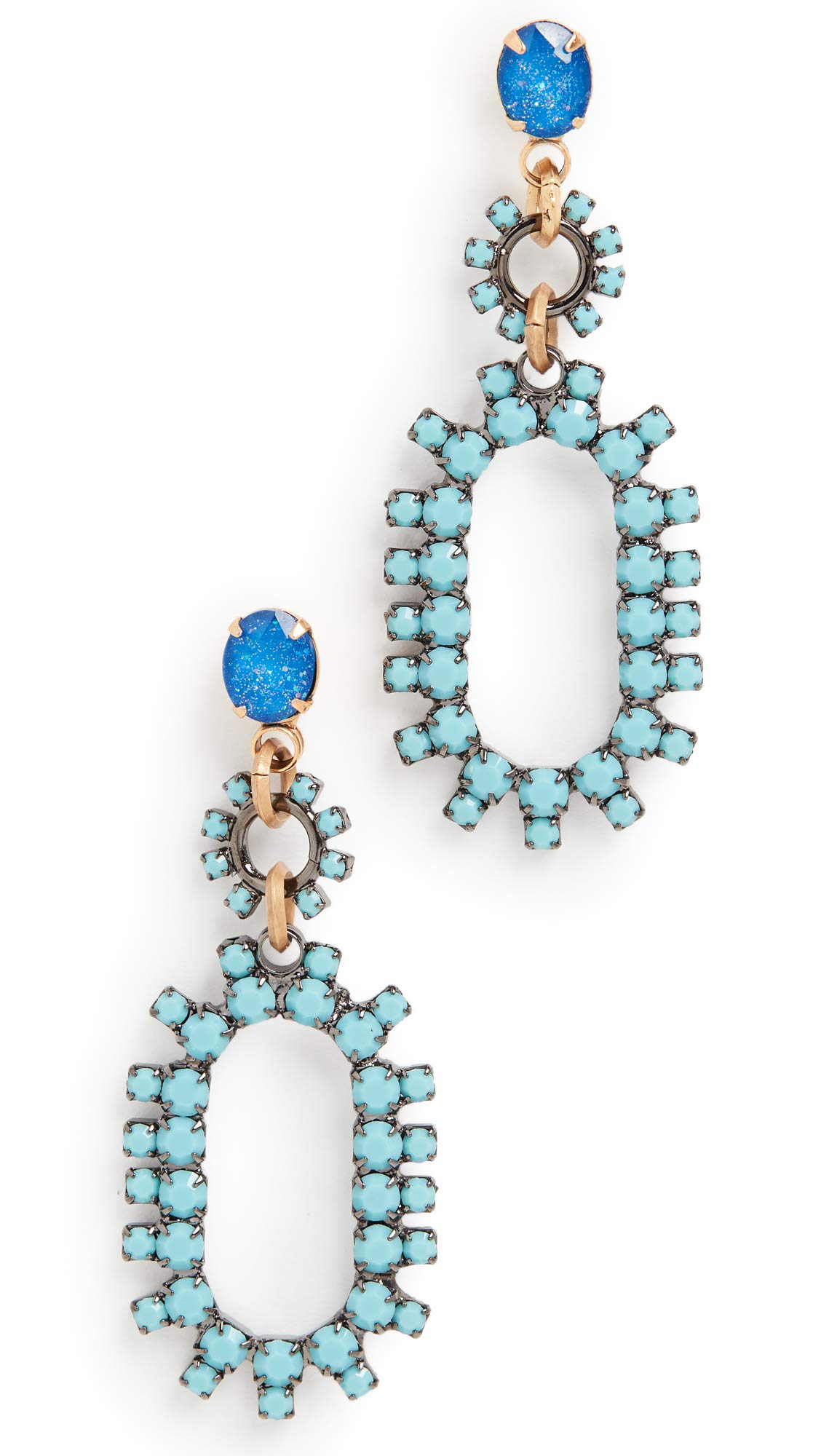 Elizabeth Cole Rhiannon Earrings for Women - Elegant Dangle Earrings with Crystals, Perfect for Parties, Weddings & Evening Events