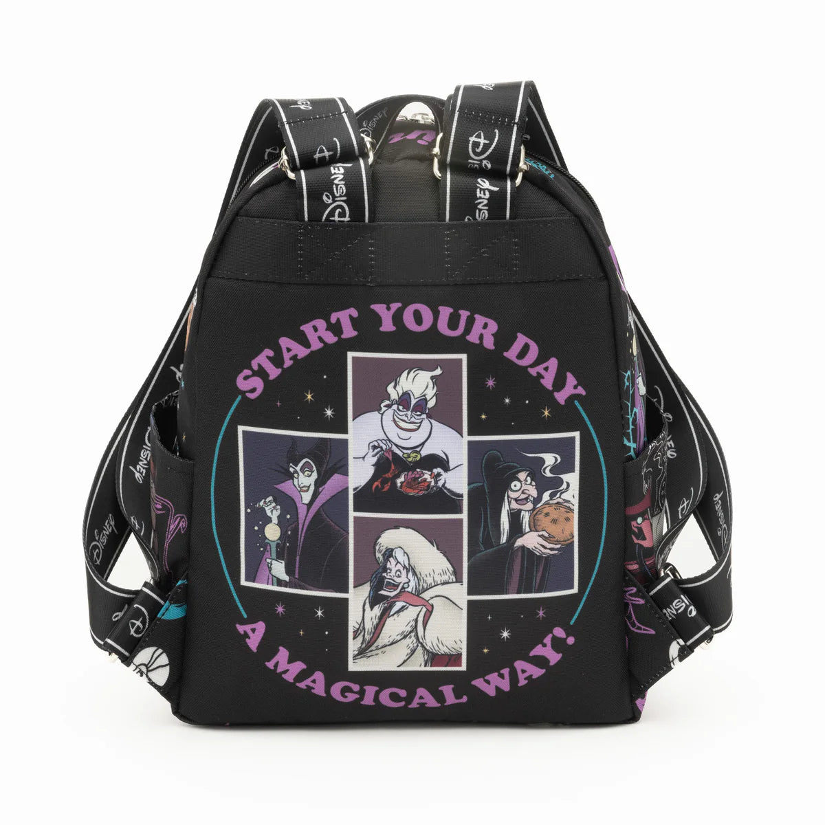 Wonda Pop Villains 13 Inch Nylon Mini Backpack for Kids - Lightweight School Bag for Boys & Girls, Perfect for Disney Theme Parks, School, Travel & Daily Use