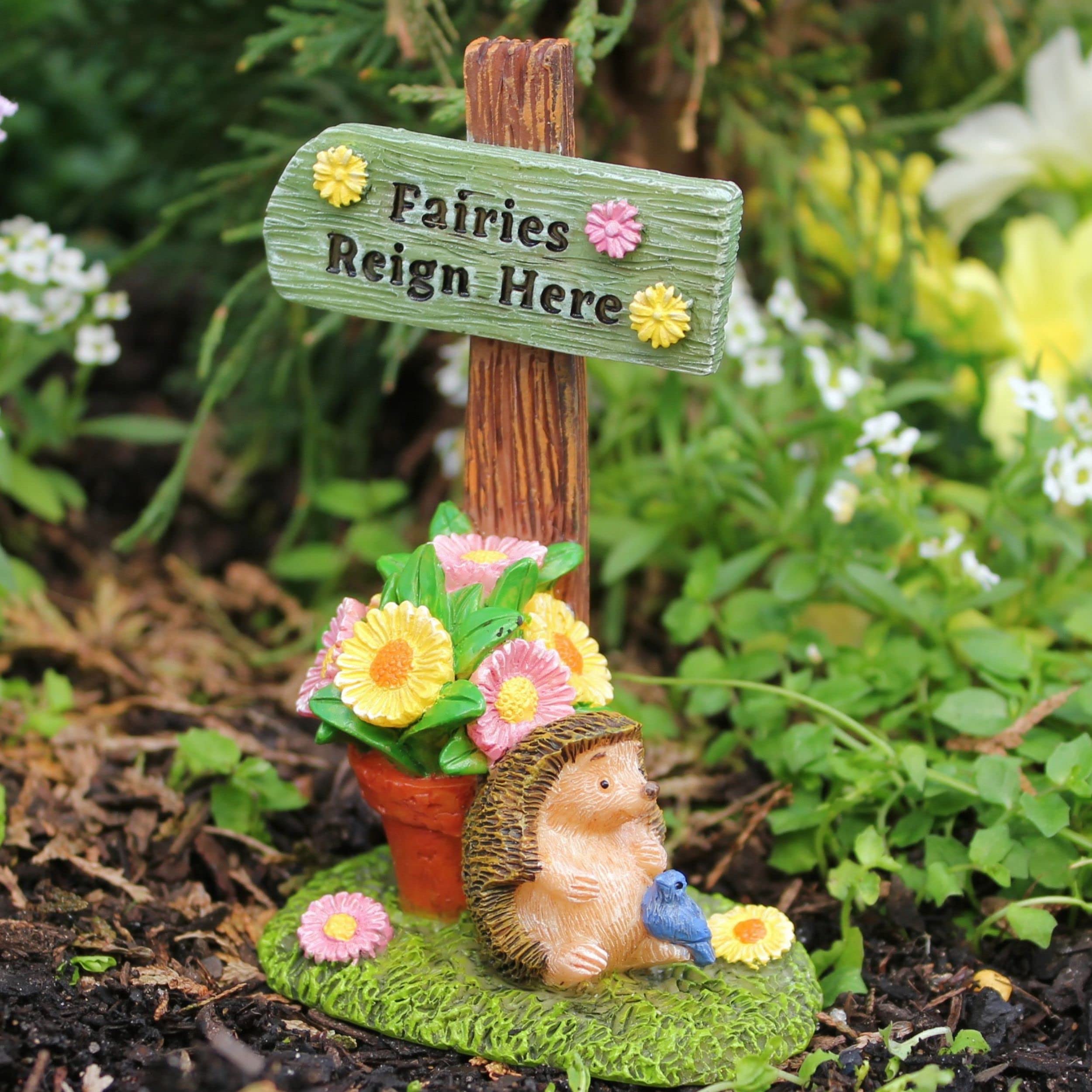 3-Piece Fairy Garden Kit with Fairy Figurines - Outdoor Fairy Garden Accessories for Decoration & Landscaping - Perfect for Backyard, Patio & Indoor Fairy Gardens