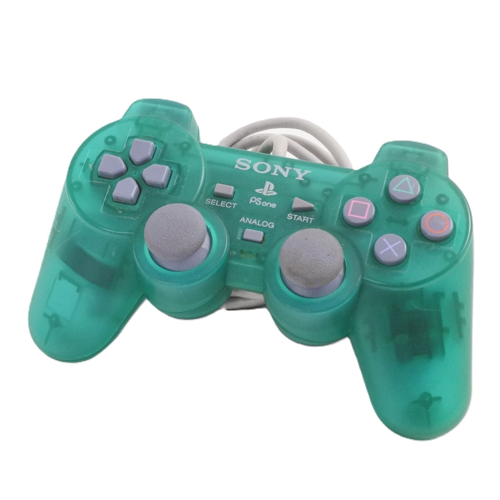 Original PSone DualShock Analog Controller - Emerald Green | Compatible with PlayStation 1 & PS1 Games | Perfect for Retro Gaming & Collectors
