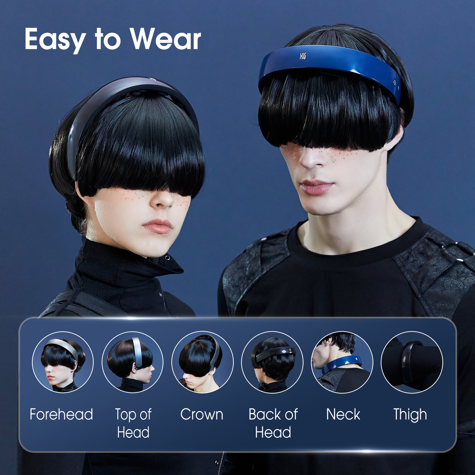 Electric Scalp Massager with 11 Vibrating Nodes - Deep Relaxation & Stress Relief - Hair Growth Stimulator for Men & Women - Perfect for Home, Office & Travel Use