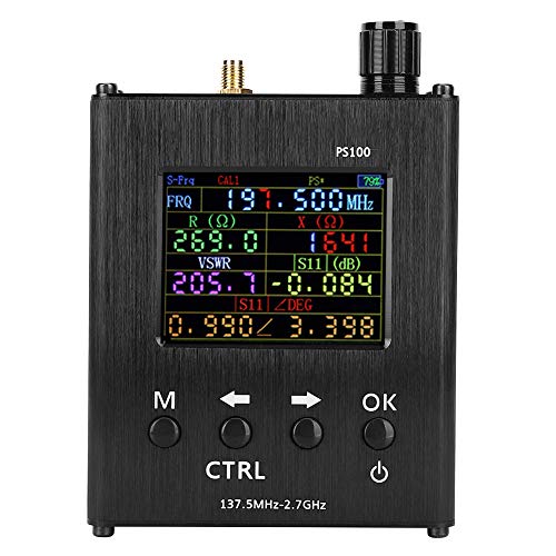 Eujgoov 140MHz~2700MHz Antenna Analyzer - 1kHz Frequency Step, SWR Standing Wave Ratio Tester, RF Analysis Measuring Instrument N1201SA for Ham Radio, CB, VHF/UHF Antenna Tuning and Installation