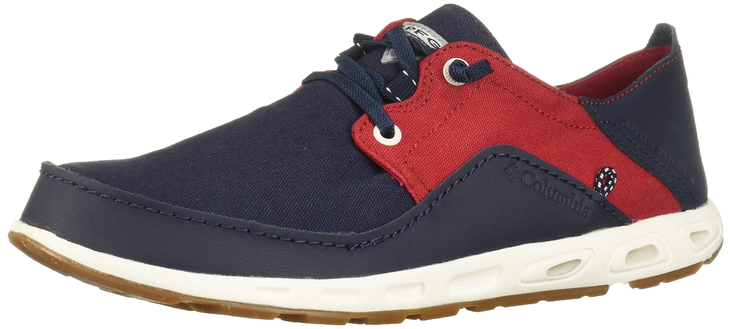 Columbia Men's Bahama Vent PFG Lace-Up Boat Shoes - Breathable Mesh & Quick-Dry for Fishing, Boating & Outdoor Activities