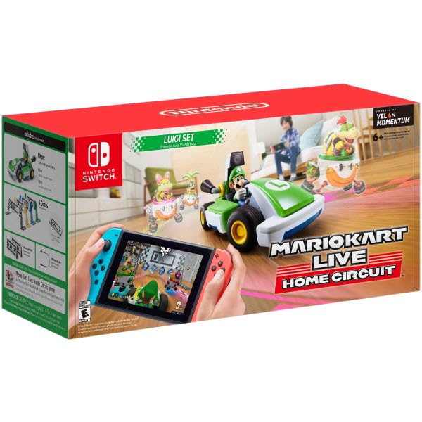 Nintendo Mario Kart Live Home Circuit: Luigi Edition - Interactive AR Racing Game for Nintendo Switch - Fun Family & Kids Indoor Racing Experience