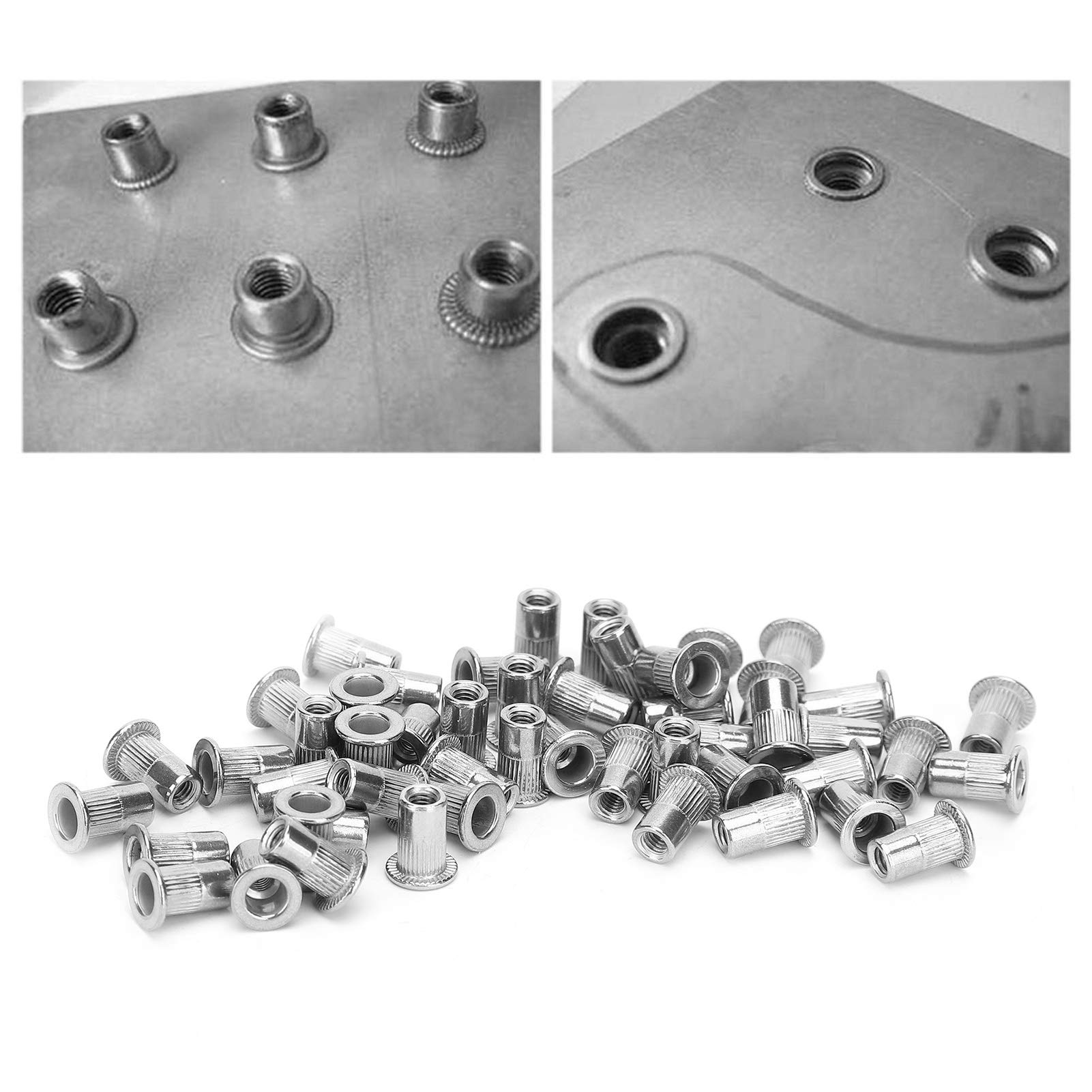 Stainless Steel Rivet Nuts - Anti-Rust Industrial Fasteners for Furniture & Home Improvement | Durable Small Hardware for DIY Projects & Metal Fabrication