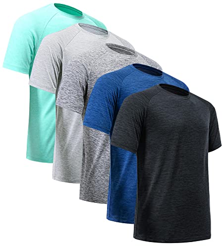 CE' CERDR Men's Quick Dry Workout Shirts - Performance Short Sleeve Athletic T-Shirts for Gym, Running & Outdoor Activities