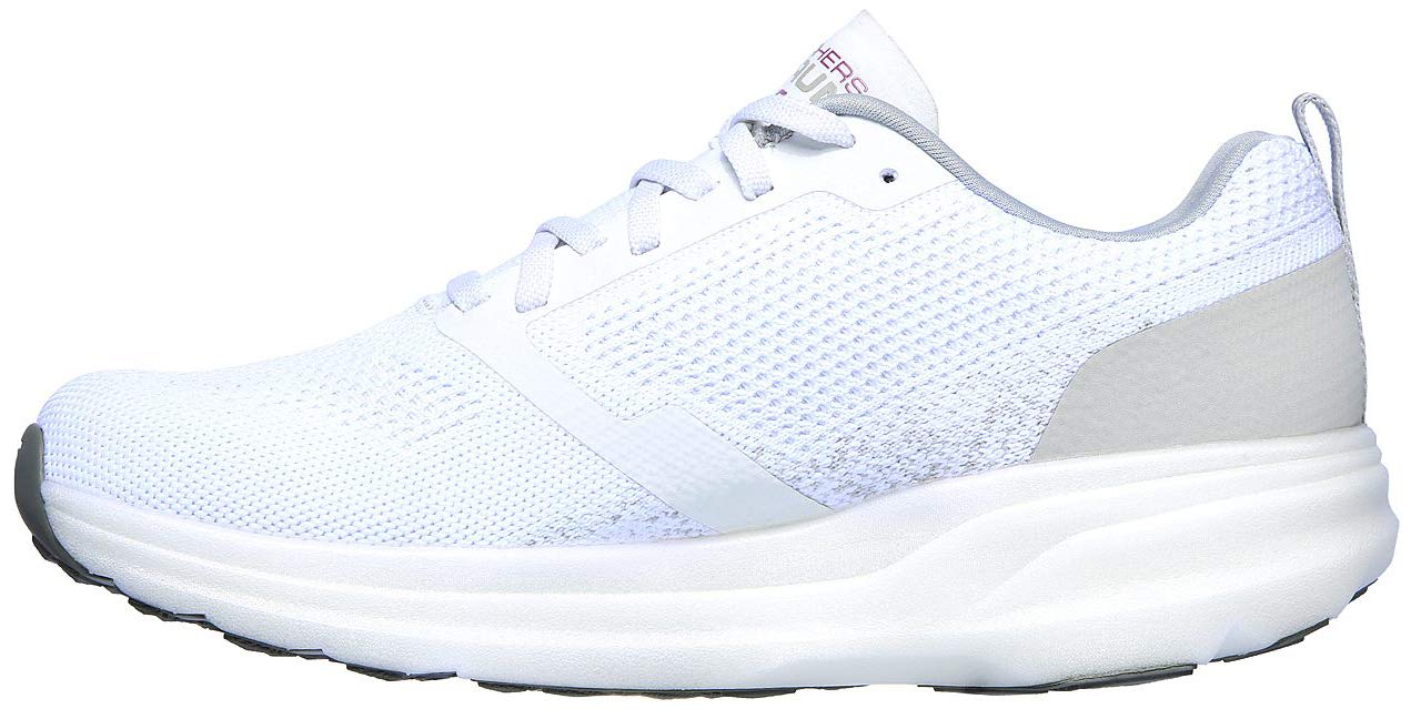 Skechers Women's GOrun Ride 8 Hyper Running Shoes - Size 5.5 US - White & Purple Athletic Sneakers for Jogging, Gym Workouts & Casual Wear
