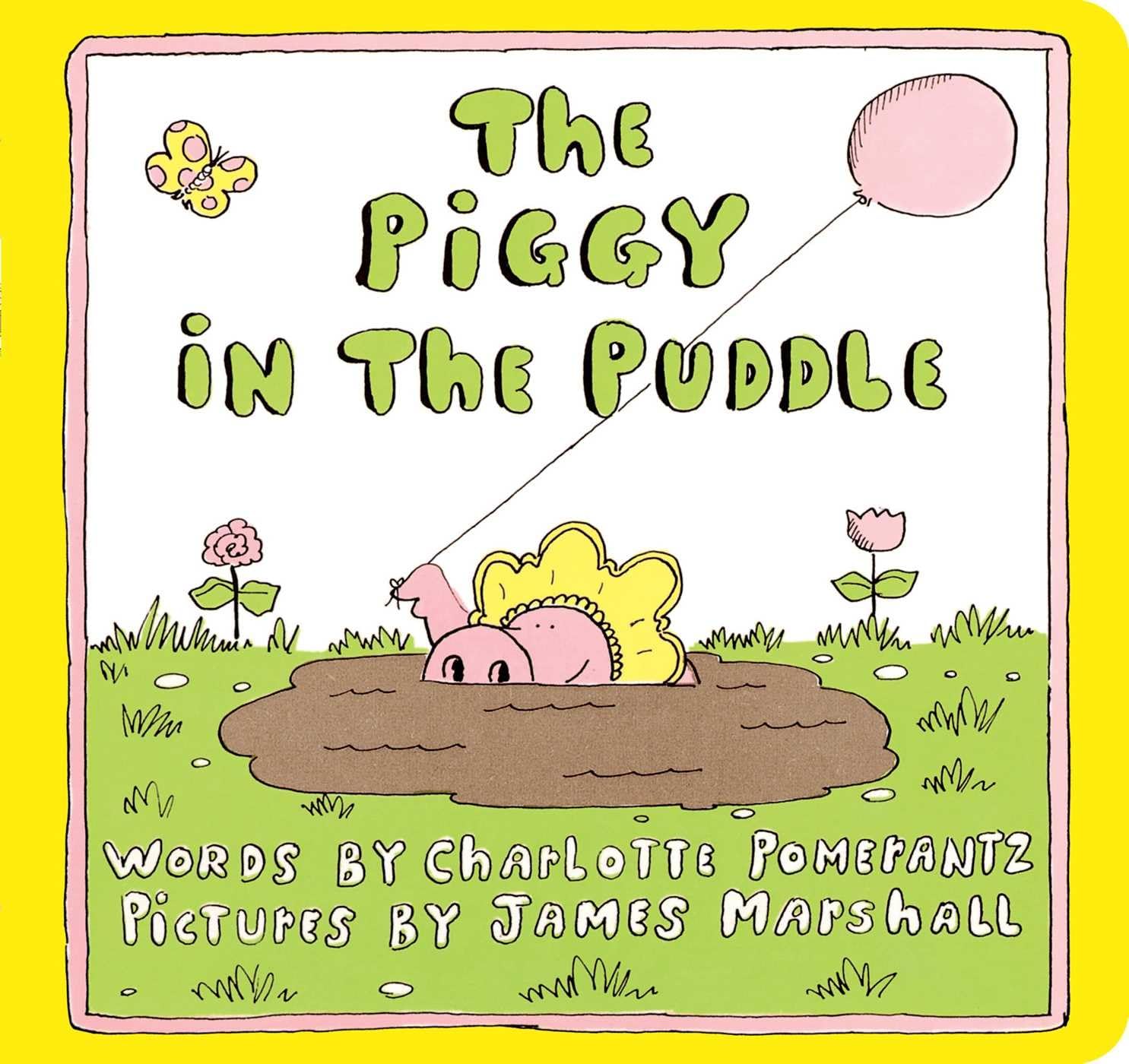Piggy in the Puddle Board Book for Kids - Bathtime Fun