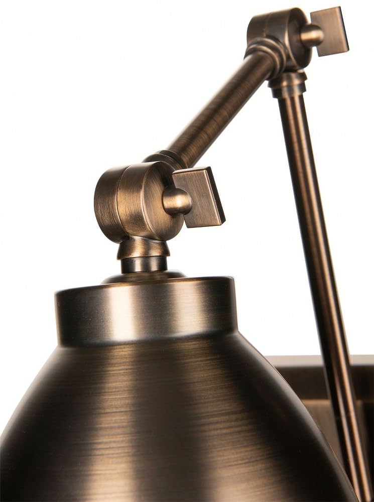 6.75 Inch Modern Wall Sconce Light Fixture - Brushed Nickel Finish for Bedroom, Hallway & Living Room Lighting Decor