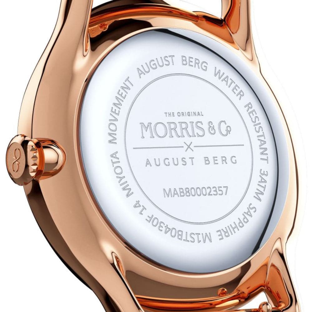 August Berg X Morris & Co Green Perlon Braided Nylon Strap Unisex Watch M1ST0530A19VGN7 (30mm) - Stylish & Durable for Everyday Wear, Outdoor Activities & Fashion Accessories