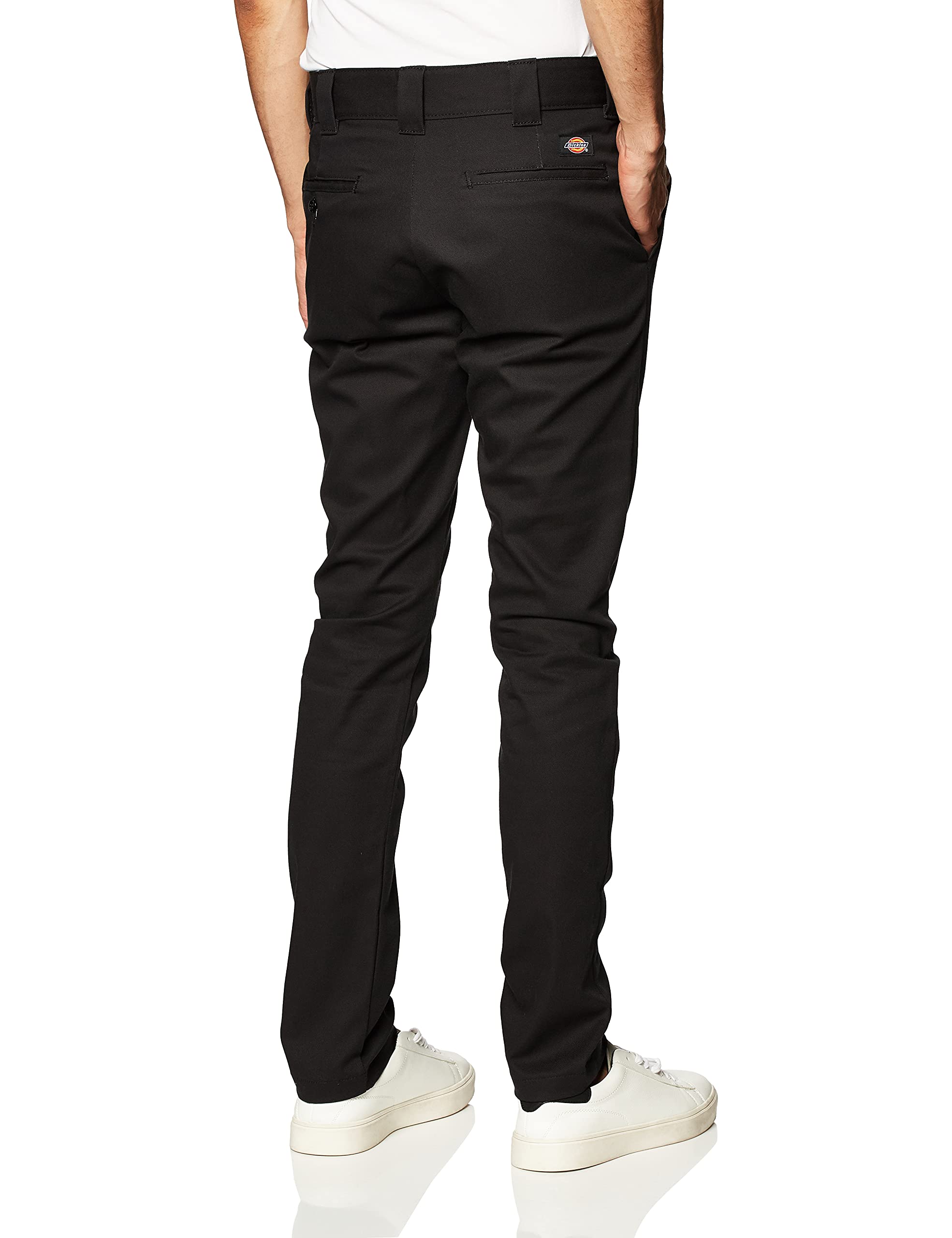 Dickies Men's Slim Skinny Fit Twill Work Pants - Durable & Comfortable for Construction, Warehouse & Office Work