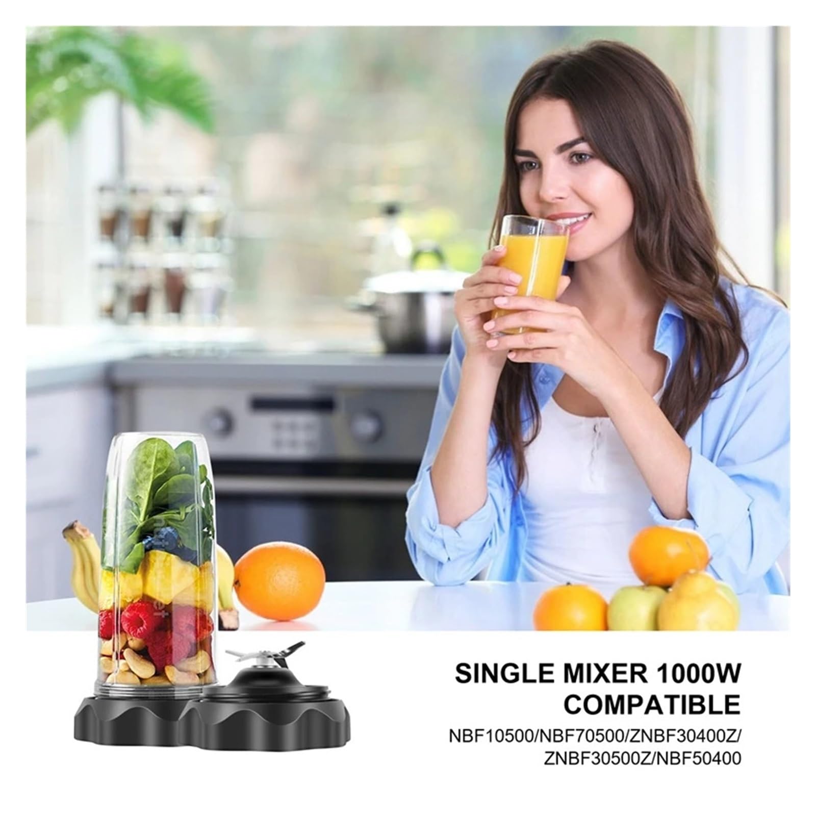 Nutribullet 1200W Blender Replacement Extractor Blade - Easy Twist Design, Compatible with ZNBF30500Z Model - Perfect for Smoothies, Protein Shakes & Food Prep