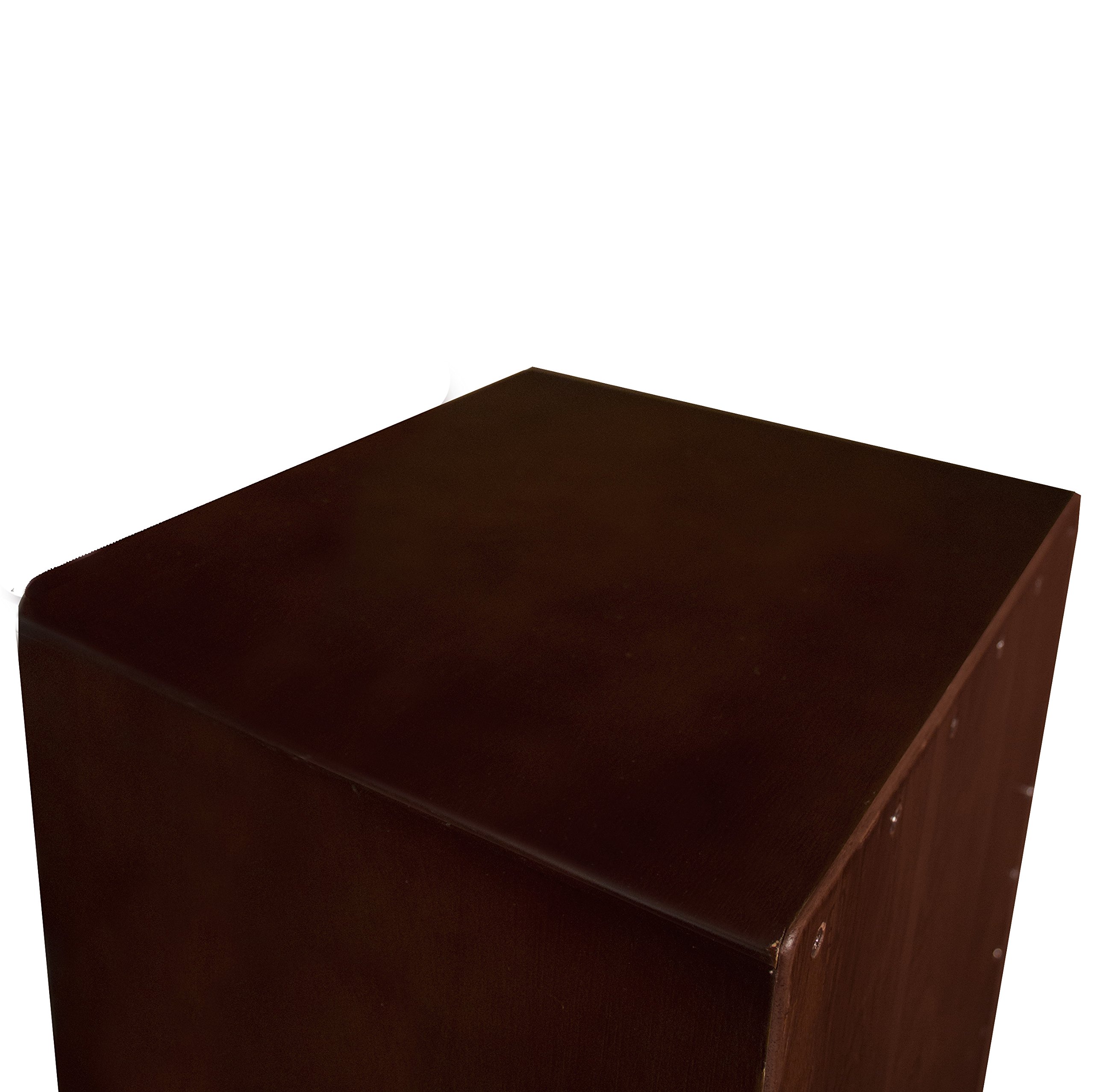 Premium Sawtooth Chocolate Satin Finish Large Cajon Drum Box - Handcrafted Percussion Instrument for Live Performances, Studio Recording & Music Therapy Sessions