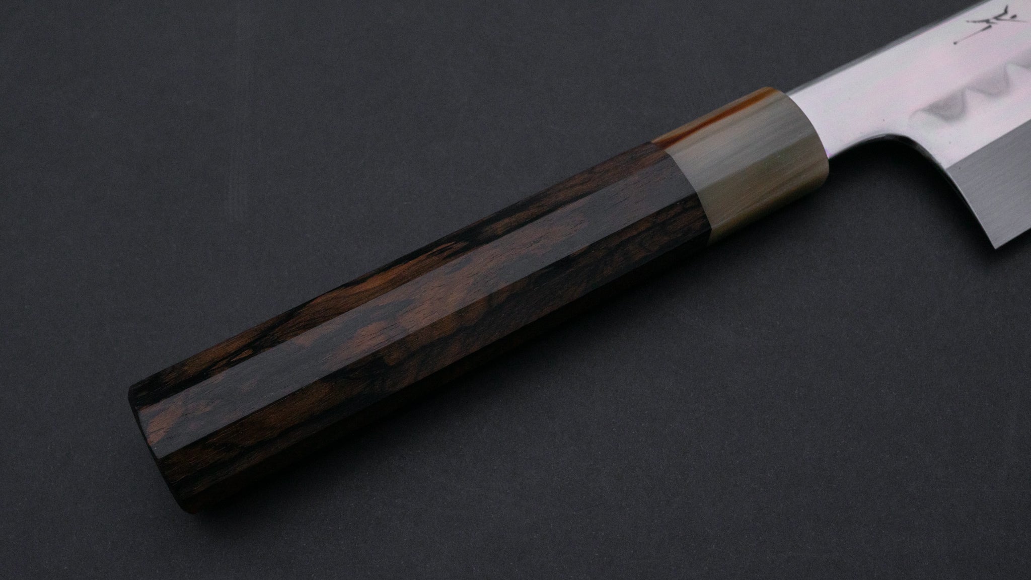 Hitohira Togashi Kambei White #1 Mizu Honyaki Gyuto 240mm Japanese Chef Knife - Premium Ziricote Wood Handle with Saya Scabbard (#001) - Perfect for Professional Chefs & Home Cooking Enthusiasts