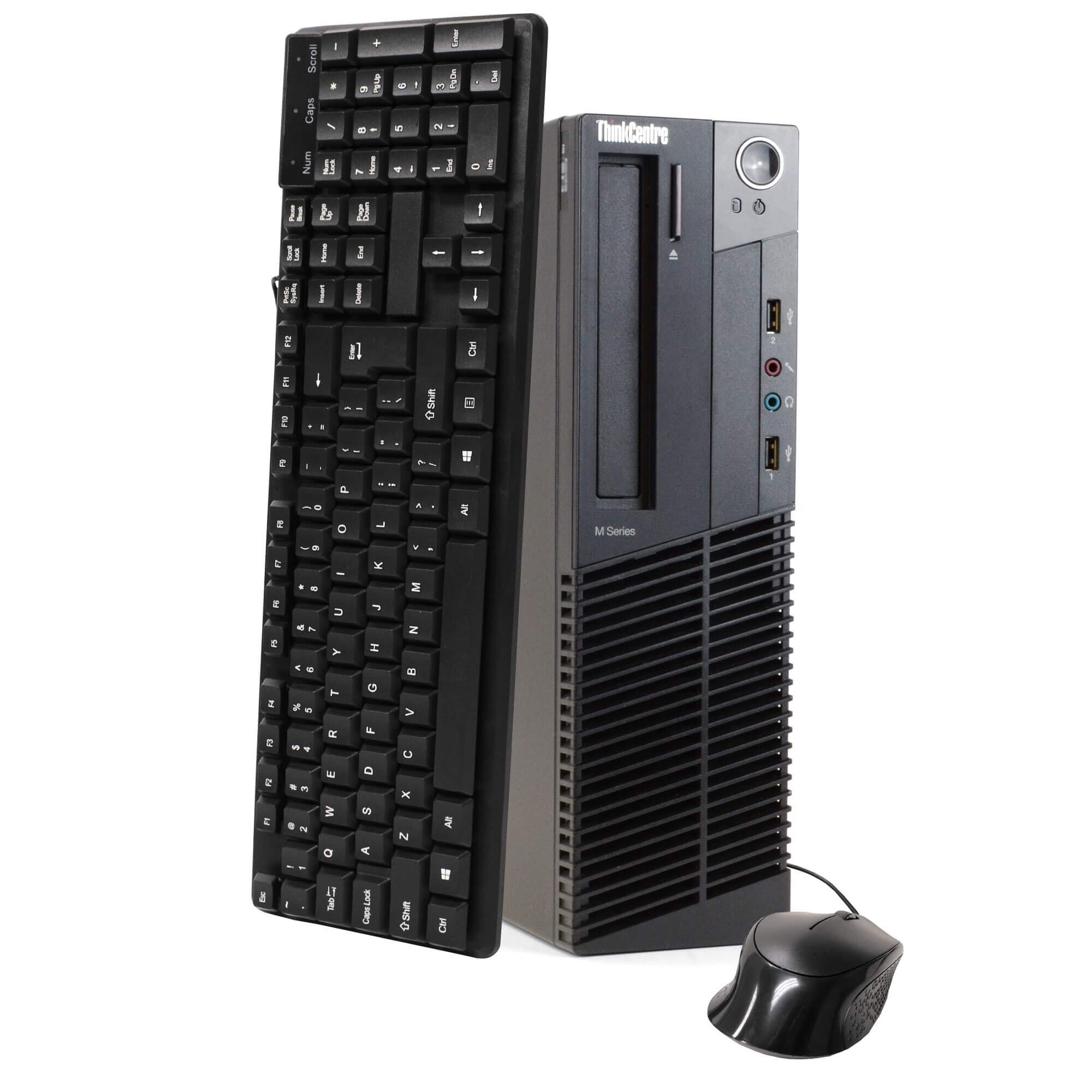 Renewed Lenovo ThinkCentre M92 Desktop PC - Intel Core i5 3.2GHz, 8GB RAM, 500GB HDD, WiFi, DVD-ROM, Win 10 Pro (Includes Keyboard & Mouse) | Ideal for Home Office, Business Workstations & Remote Learning