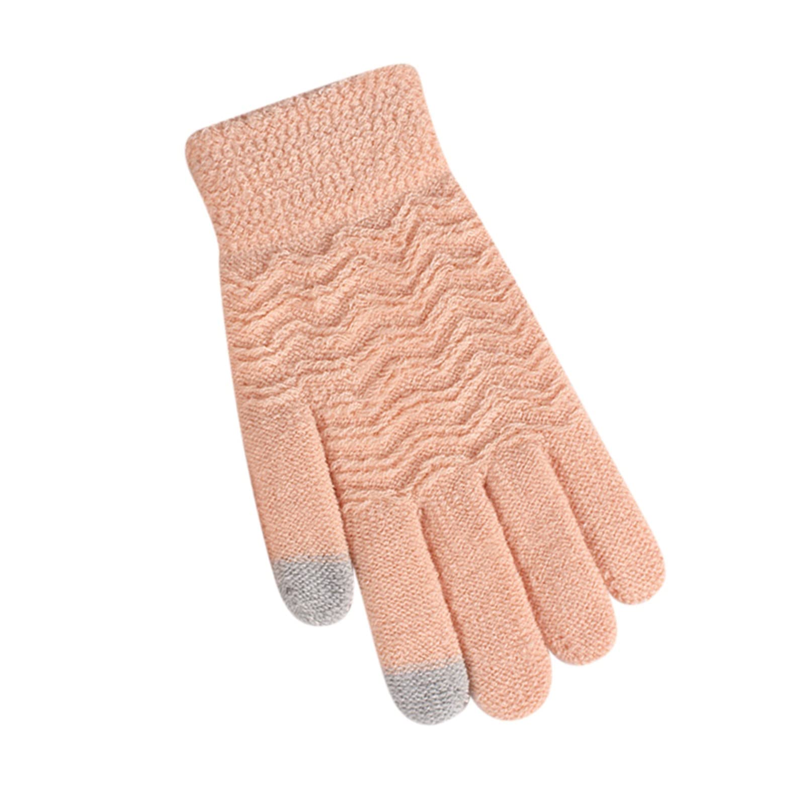 Misaky Knitted Touchscreen 5-Finger USB Electric Heating Gloves - Winter Warmth for Outdoor Activities, Skiing, Hiking & Cold Weather Commuting