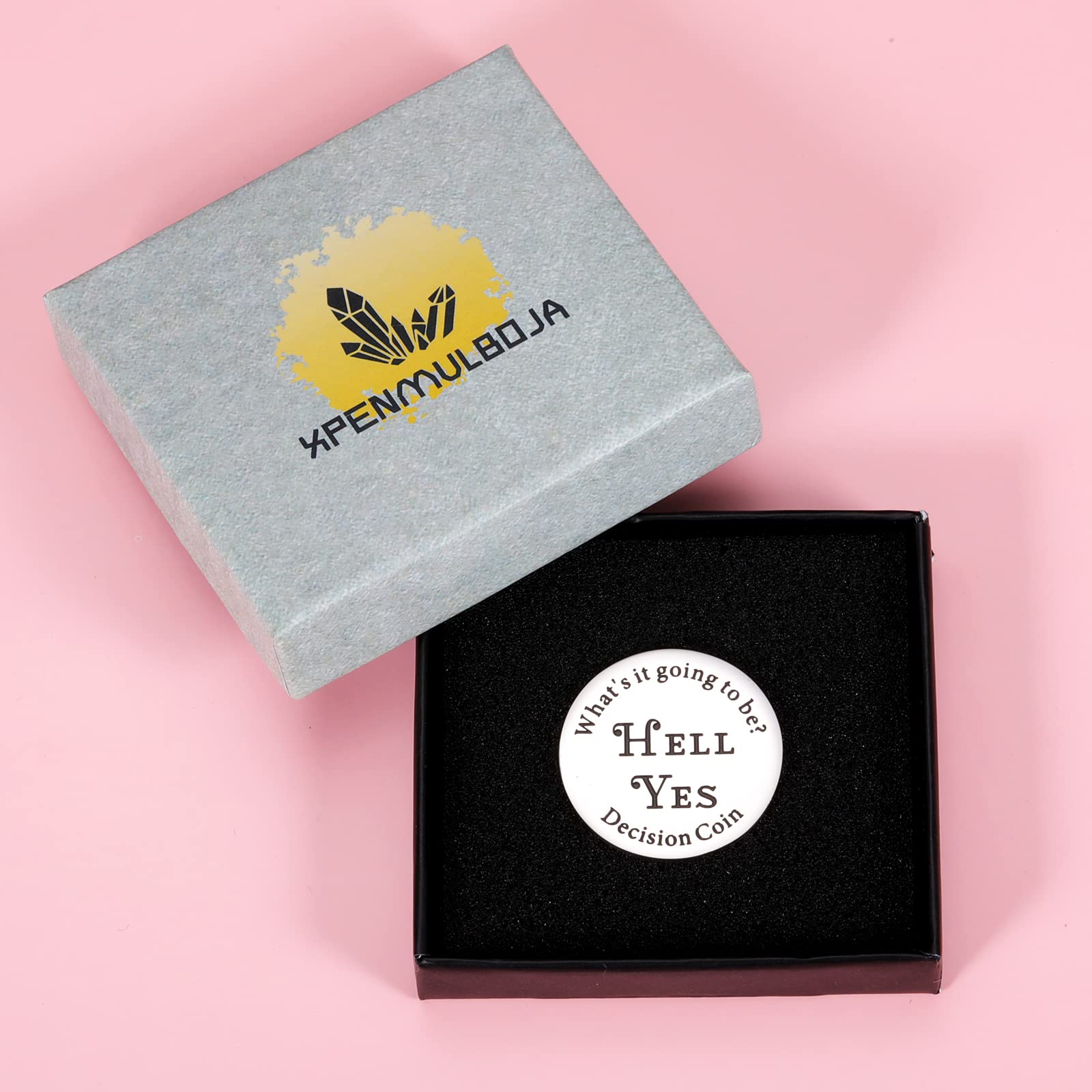Funny Yes or No Decision Maker Coin - Perfect Gift for Women, Men & Friends - Christmas Stocking Stuffer & Party Game Accessory - Great for Parties, Gifts & Decision Making Games