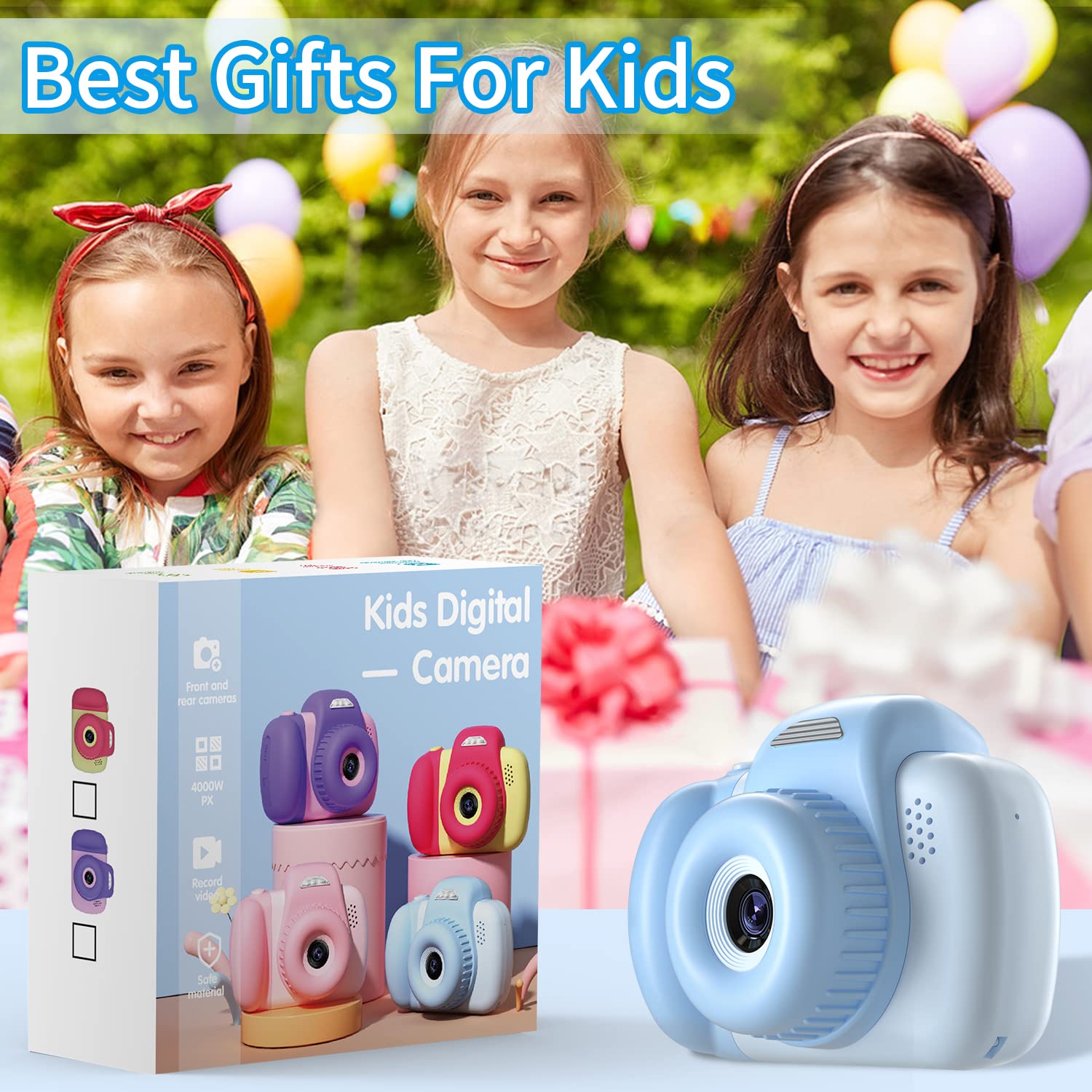 HAONIU 48MP Kids Digital Camera with 2.0